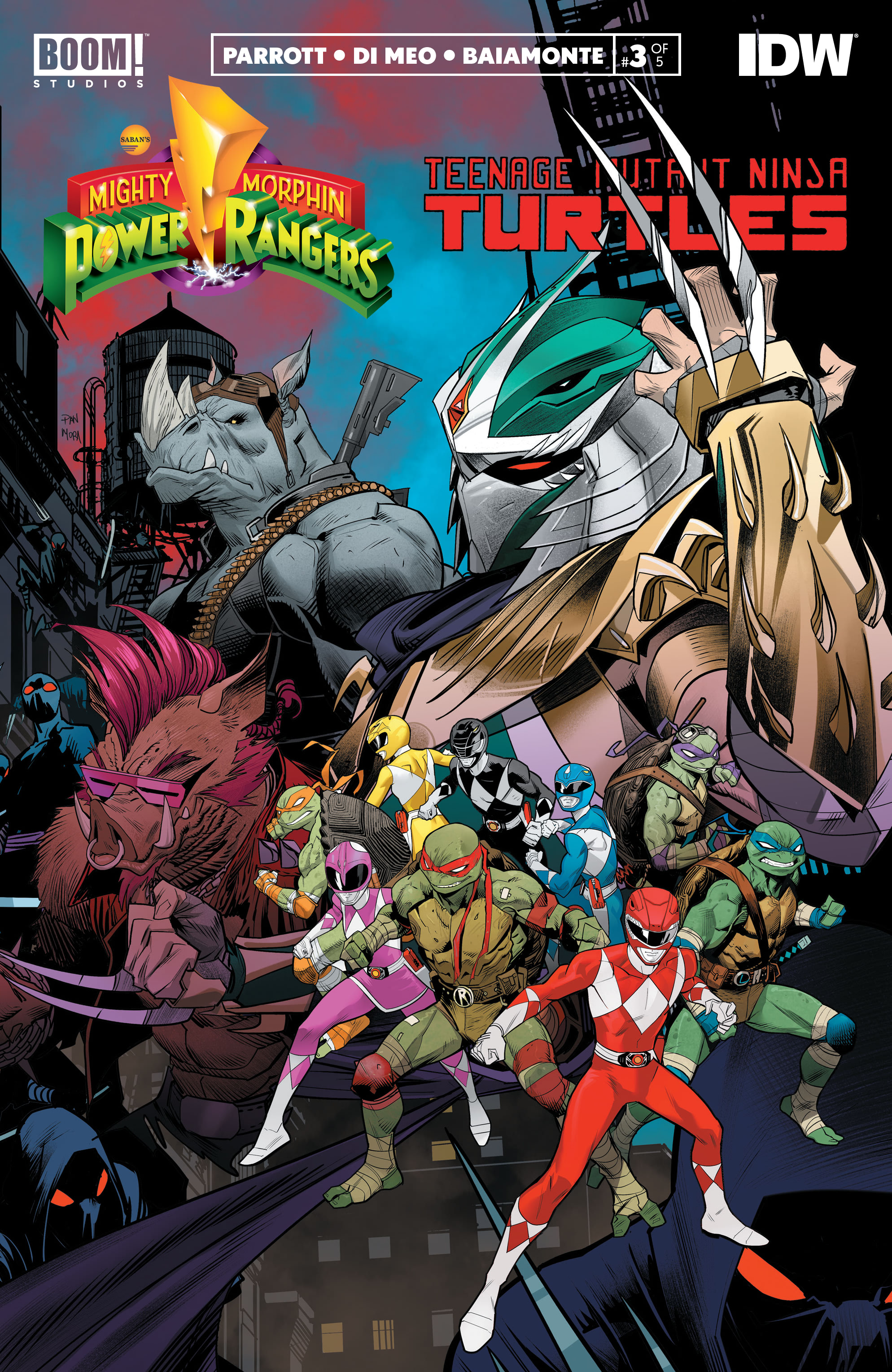 Read online Mighty Morphin Power Rangers: Teenage Mutant Ninja Turtles comic -  Issue #3 - 1