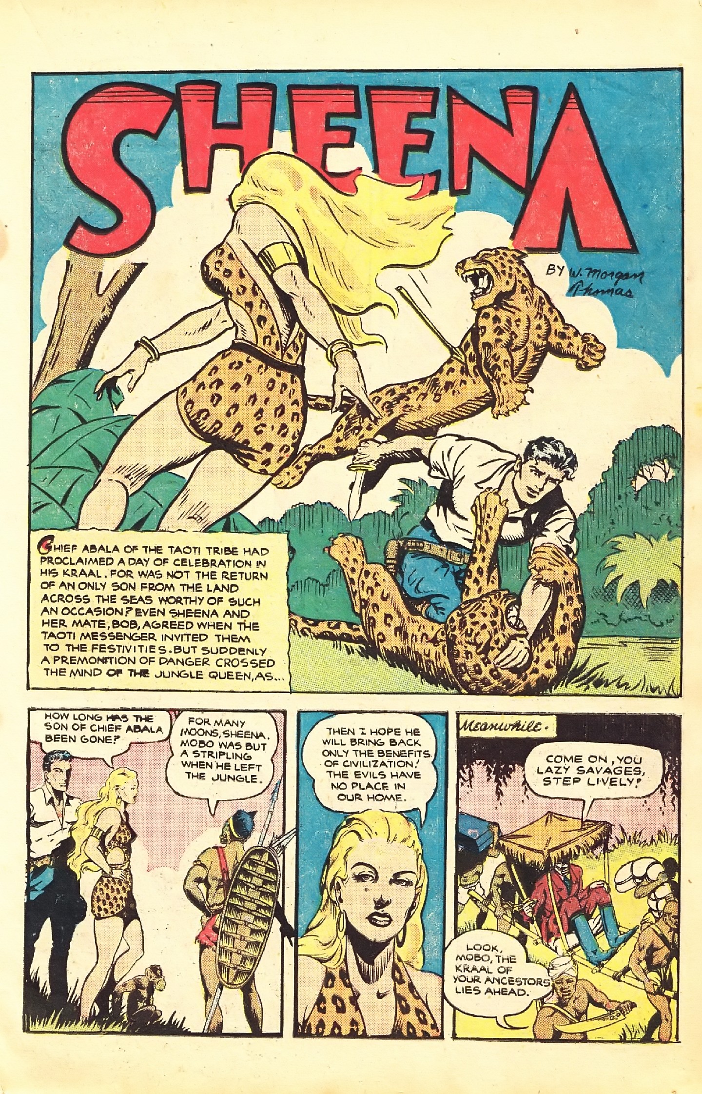 Read online Sheena, Queen of the Jungle (1942) comic -  Issue #7 - 19