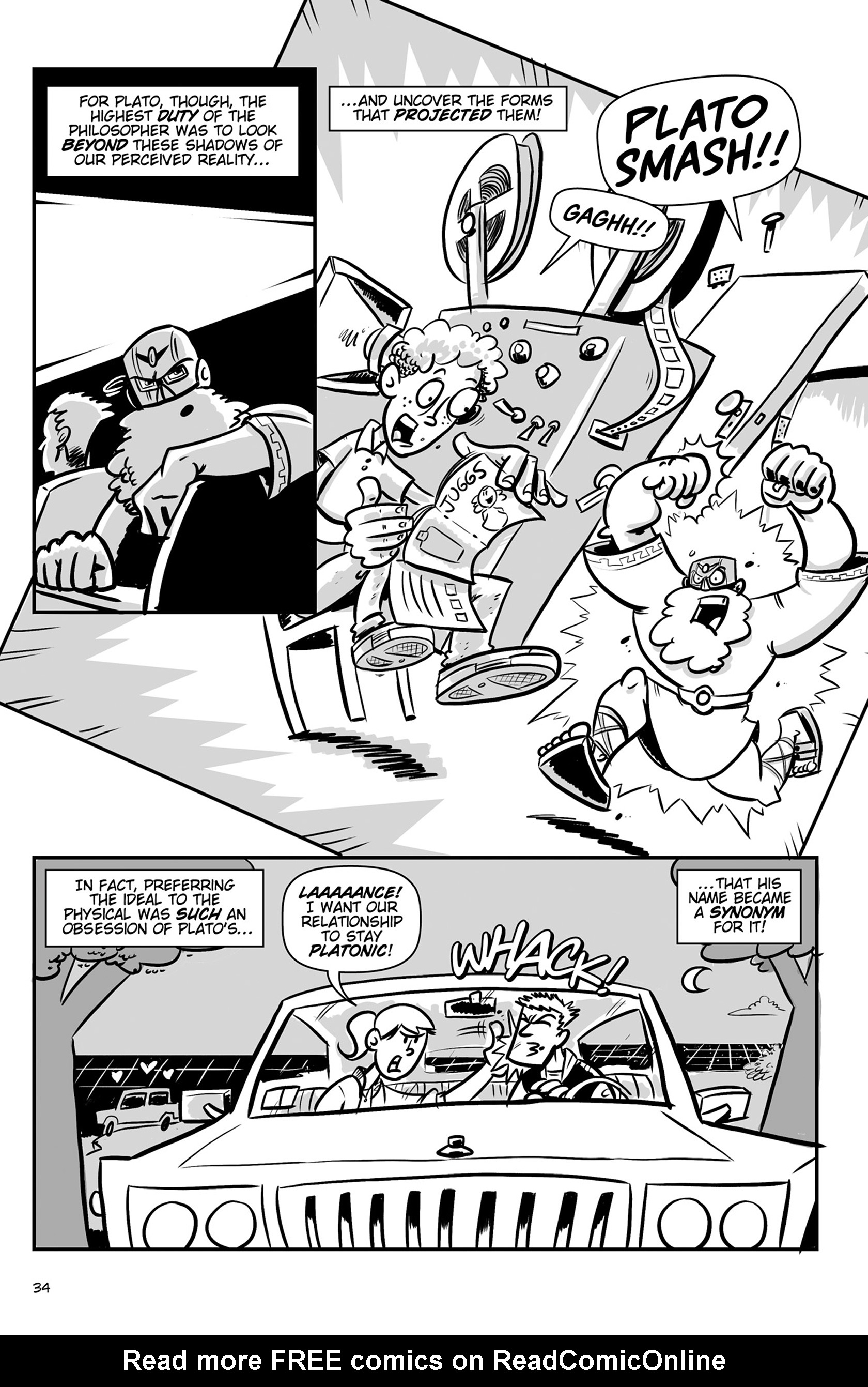 Read online Action Philosophers! comic -  Issue #Action Philosophers! TPB (Part 1) - 34