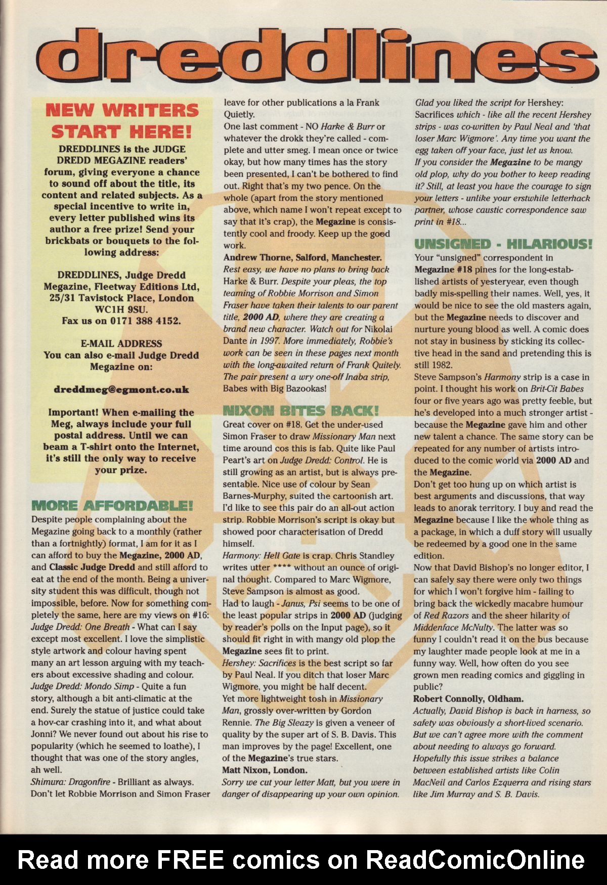 Read online Judge Dredd Megazine (vol. 3) comic -  Issue #20 - 28