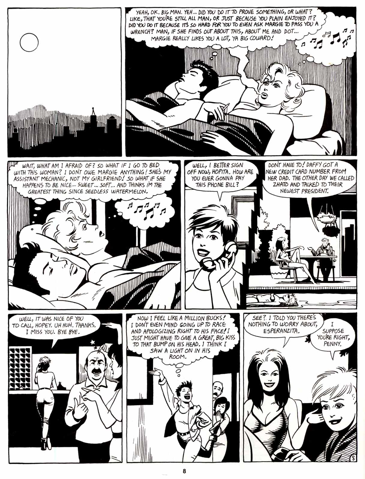 Read online Love and Rockets (1982) comic -  Issue #8 - 10