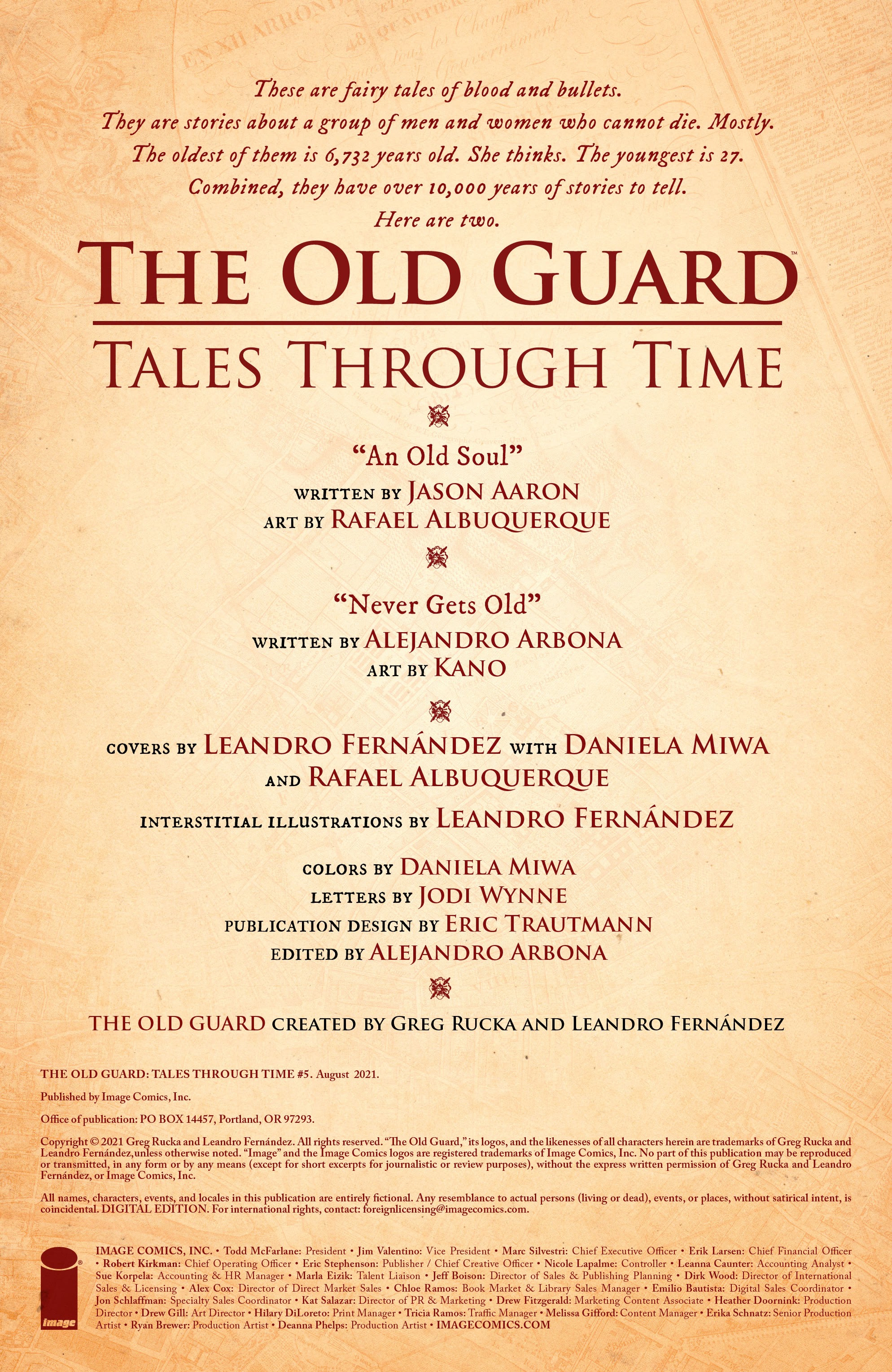 Read online The Old Guard: Tales Through Time comic -  Issue #5 - 2