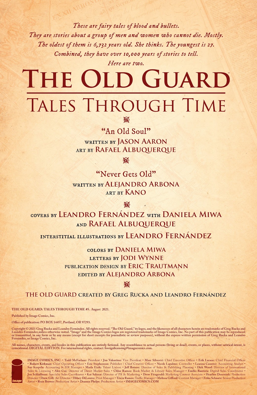 The Old Guard: Tales Through Time issue 5 - Page 2