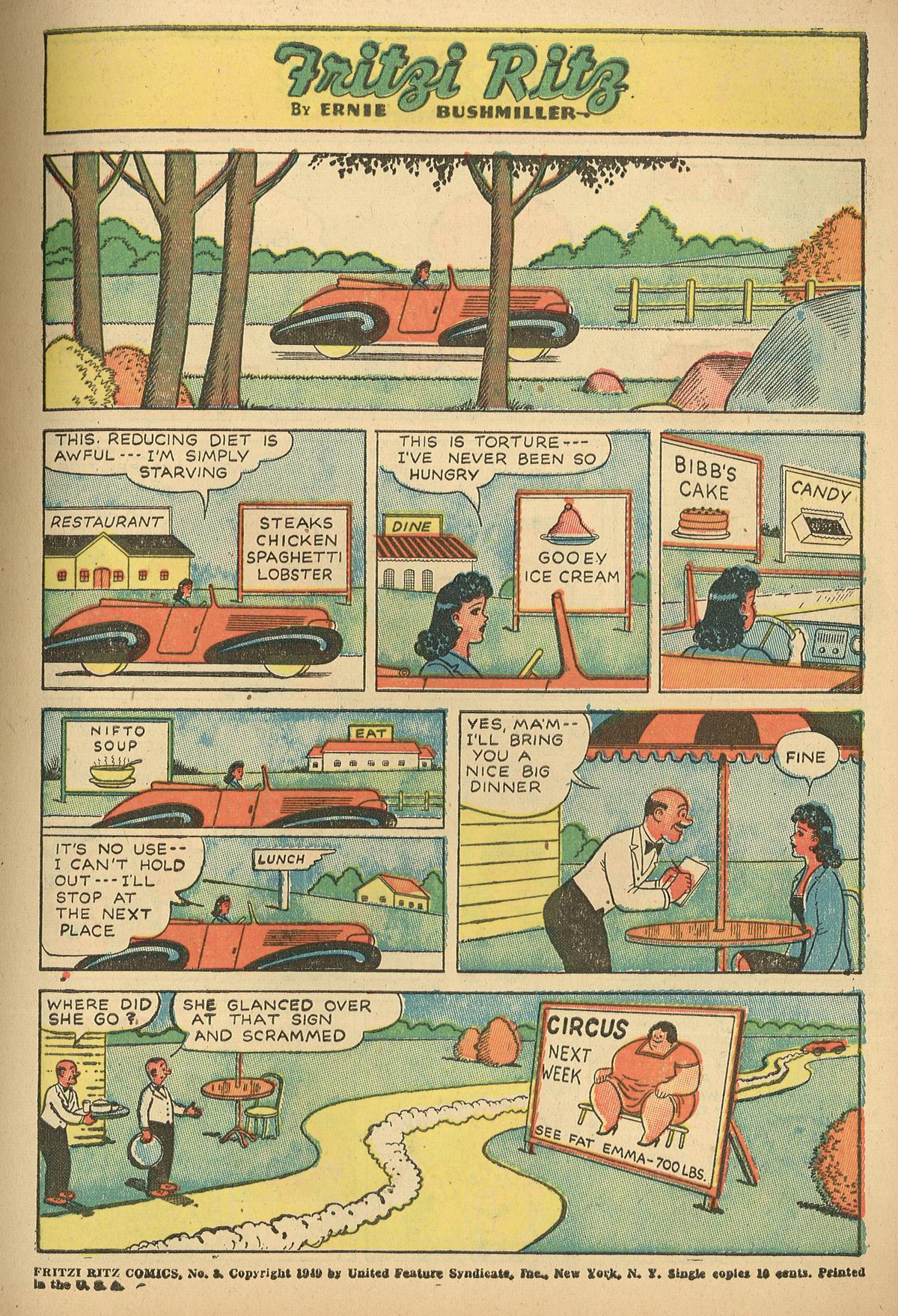 Read online Fritzi Ritz (1948) comic -  Issue #3 - 3