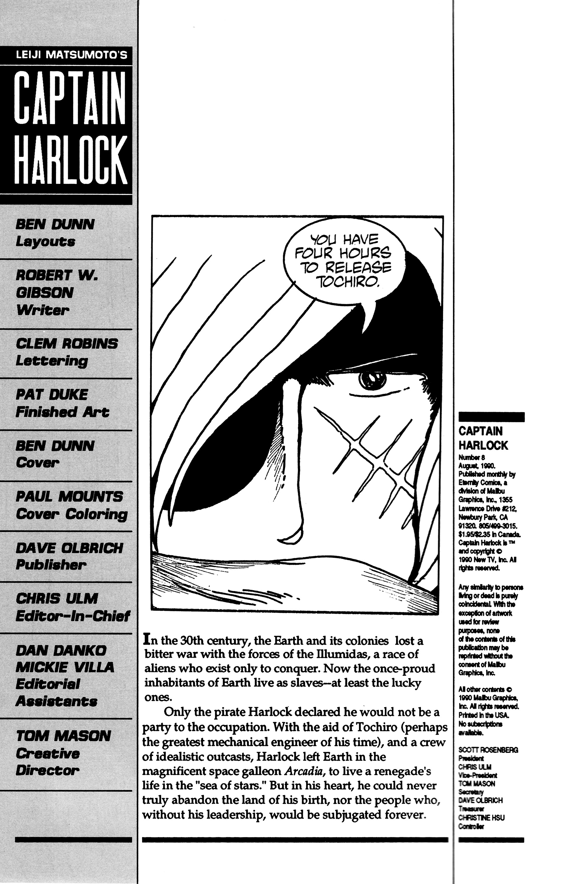 Read online Captain Harlock comic -  Issue #8 - 2