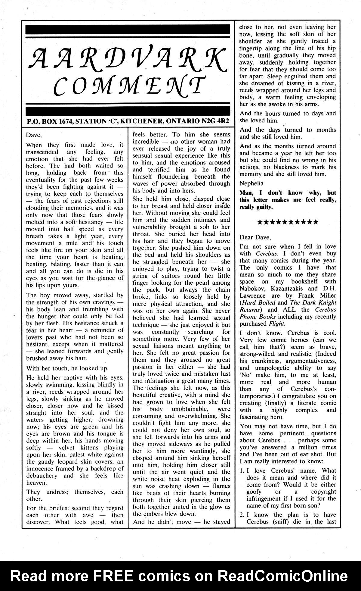 Read online Cerebus comic -  Issue #175 - 15