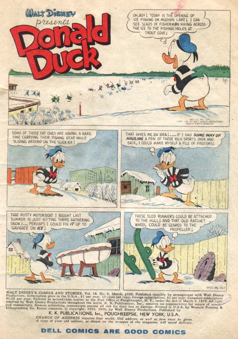 Read online Walt Disney's Comics and Stories comic -  Issue #186 - 3