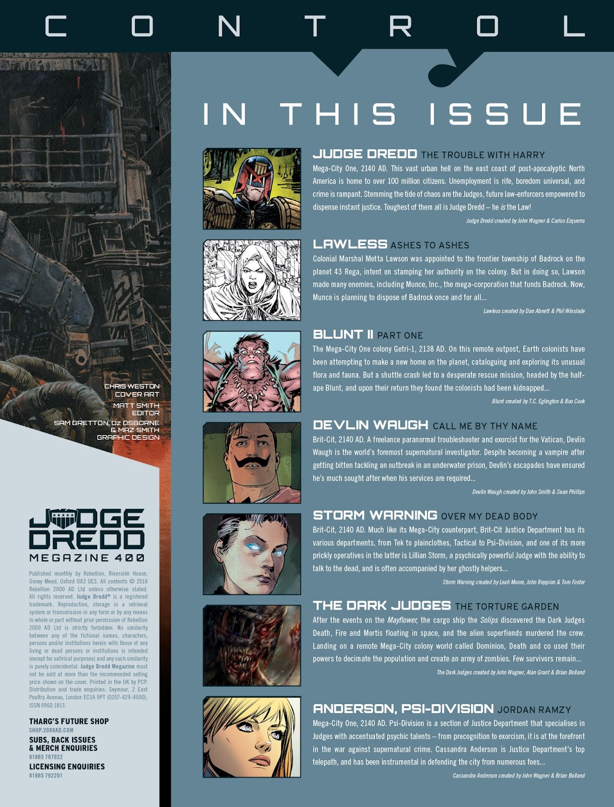Judge Dredd Megazine (Vol. 5) issue 400 - Page 3