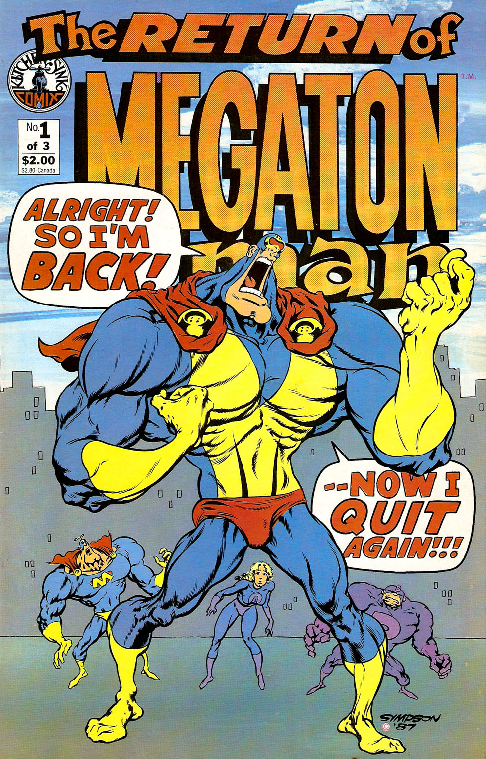 Read online The Return Of Megaton Man comic -  Issue #1 - 1