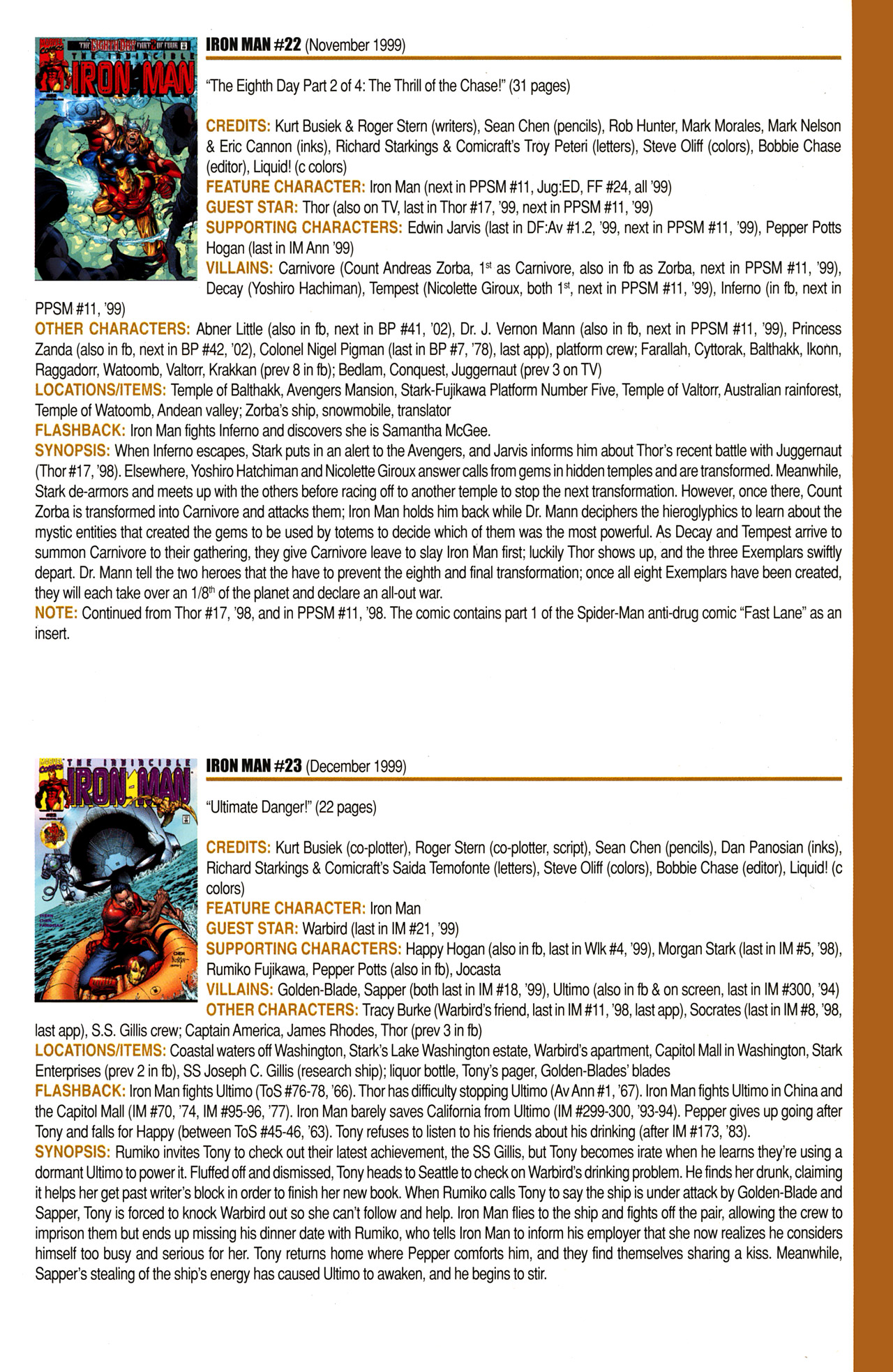 Read online Official Index to the Marvel Universe comic -  Issue #10 - 39