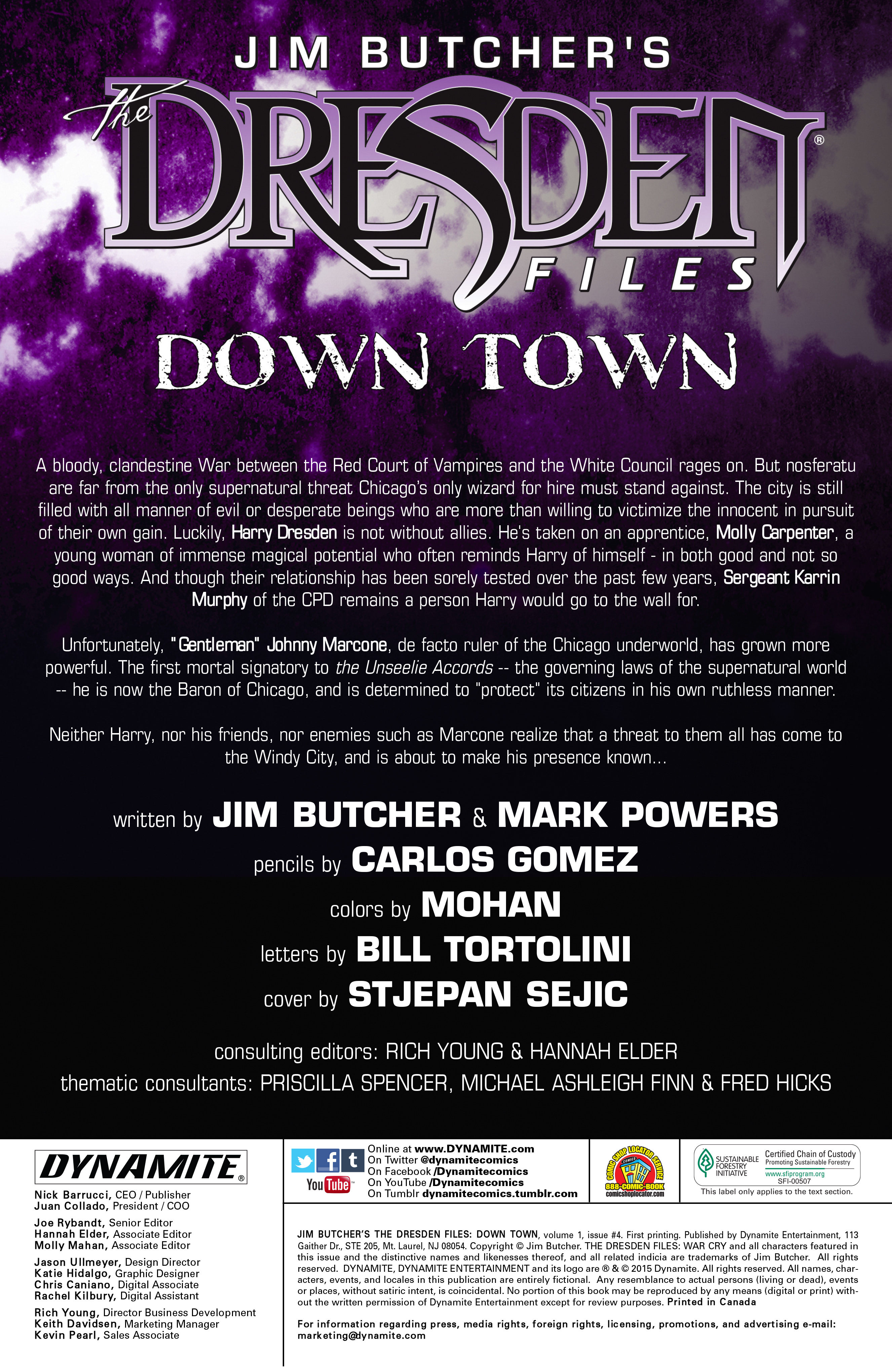 Read online Jim Butcher's The Dresden Files: Down Town comic -  Issue #4 - 2