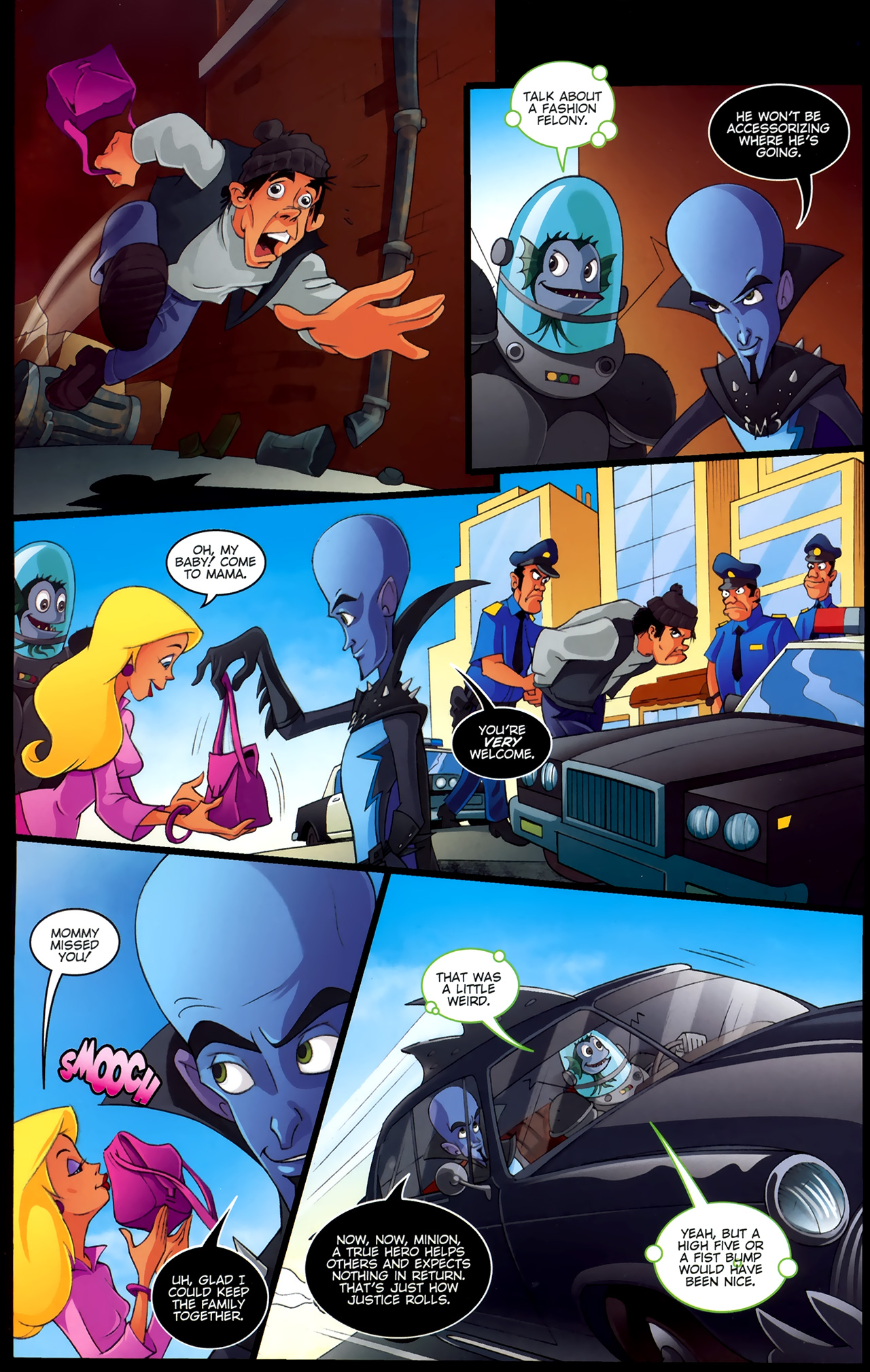 Read online Megamind: Bad. Blue. Brilliant. comic -  Issue #3 - 4