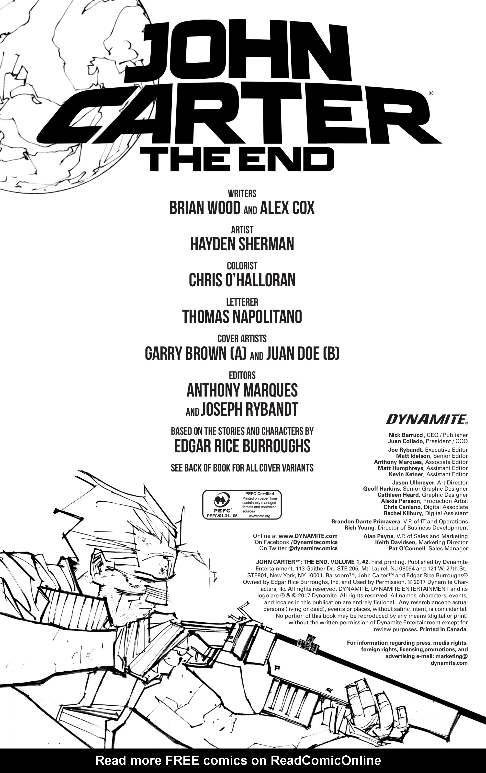 Read online John Carter: The End comic -  Issue #2 - 3