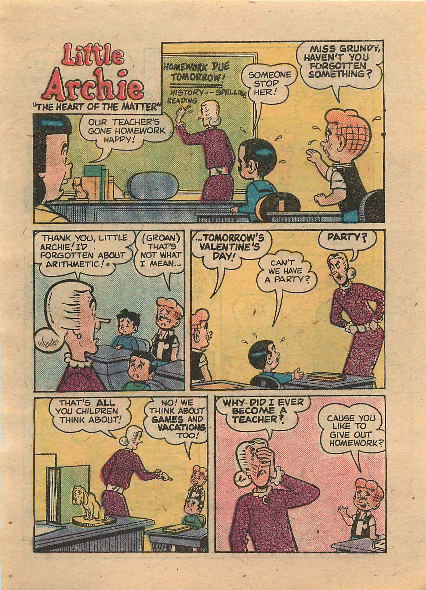 Read online Little Archie Comics Digest Magazine comic -  Issue #4 - 139