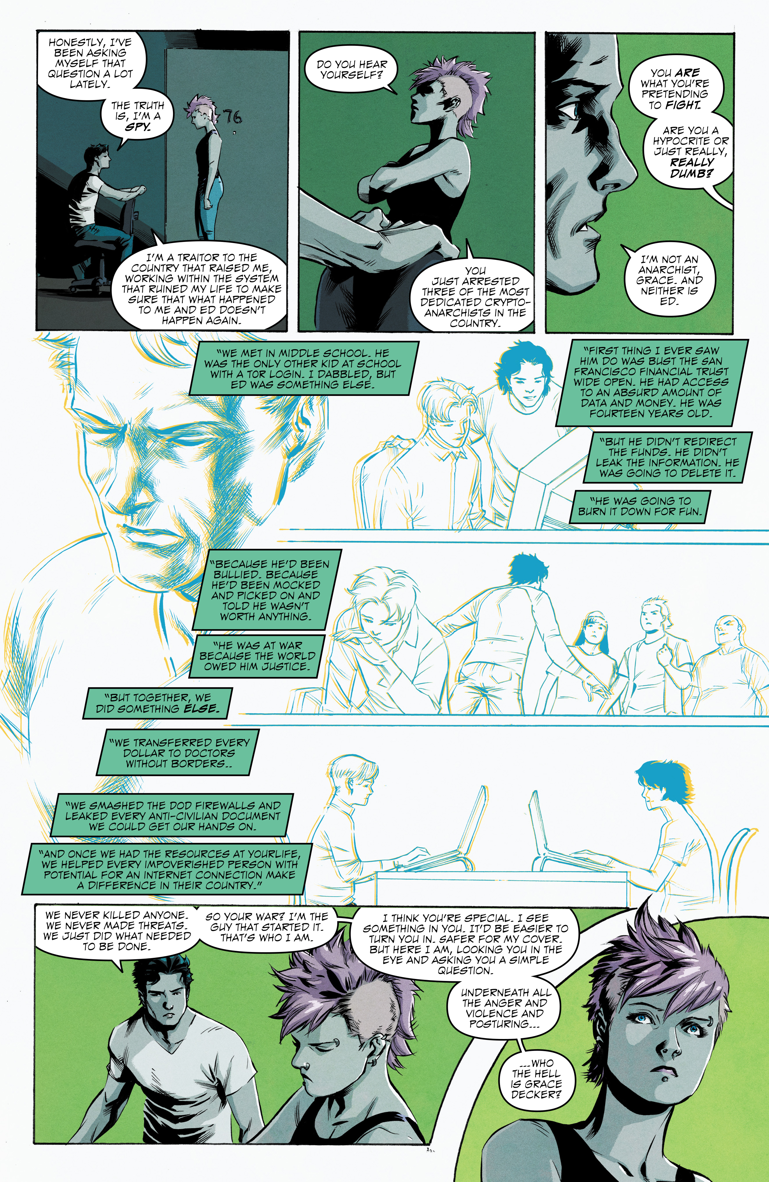 Read online Hacktivist Volume 2 comic -  Issue #4 - 12