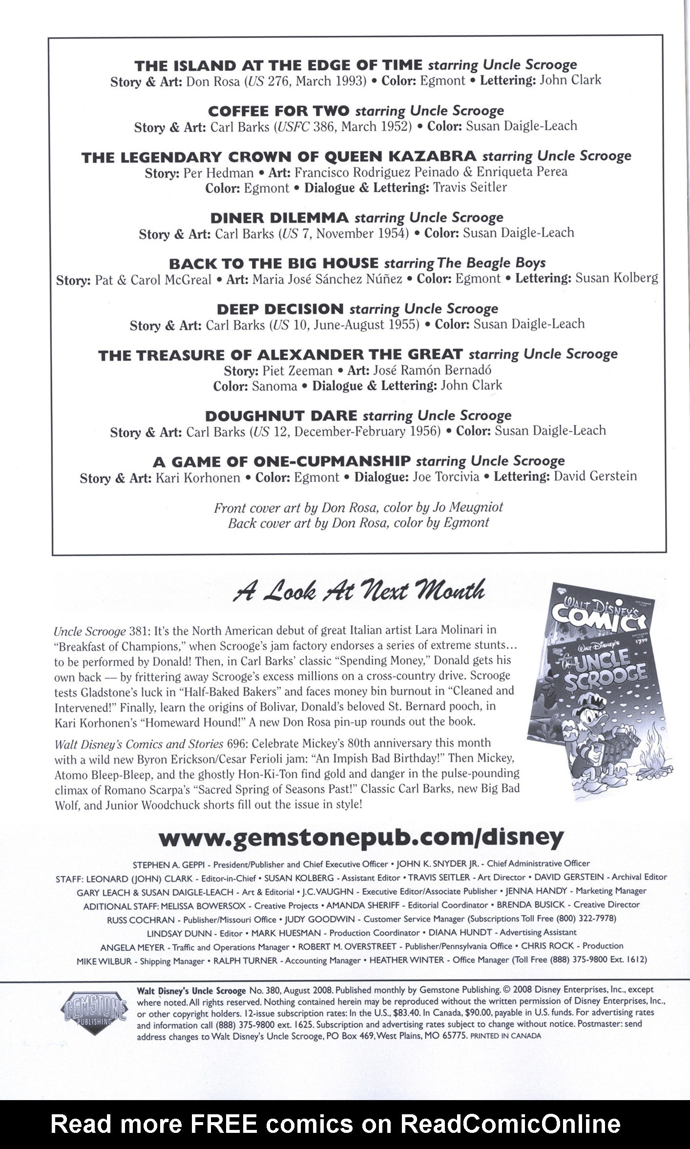 Read online Uncle Scrooge (1953) comic -  Issue #380 - 2