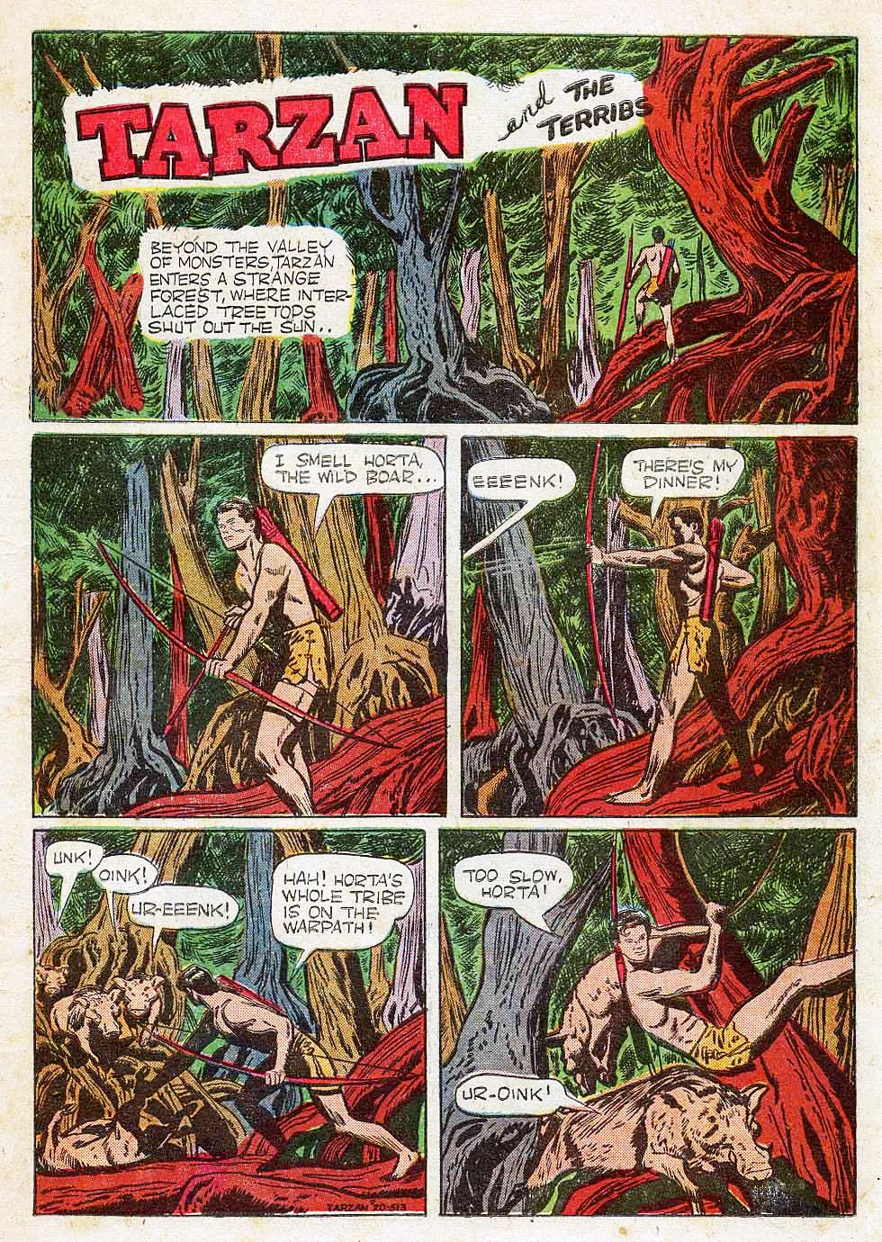 Read online Tarzan (1948) comic -  Issue #20 - 3