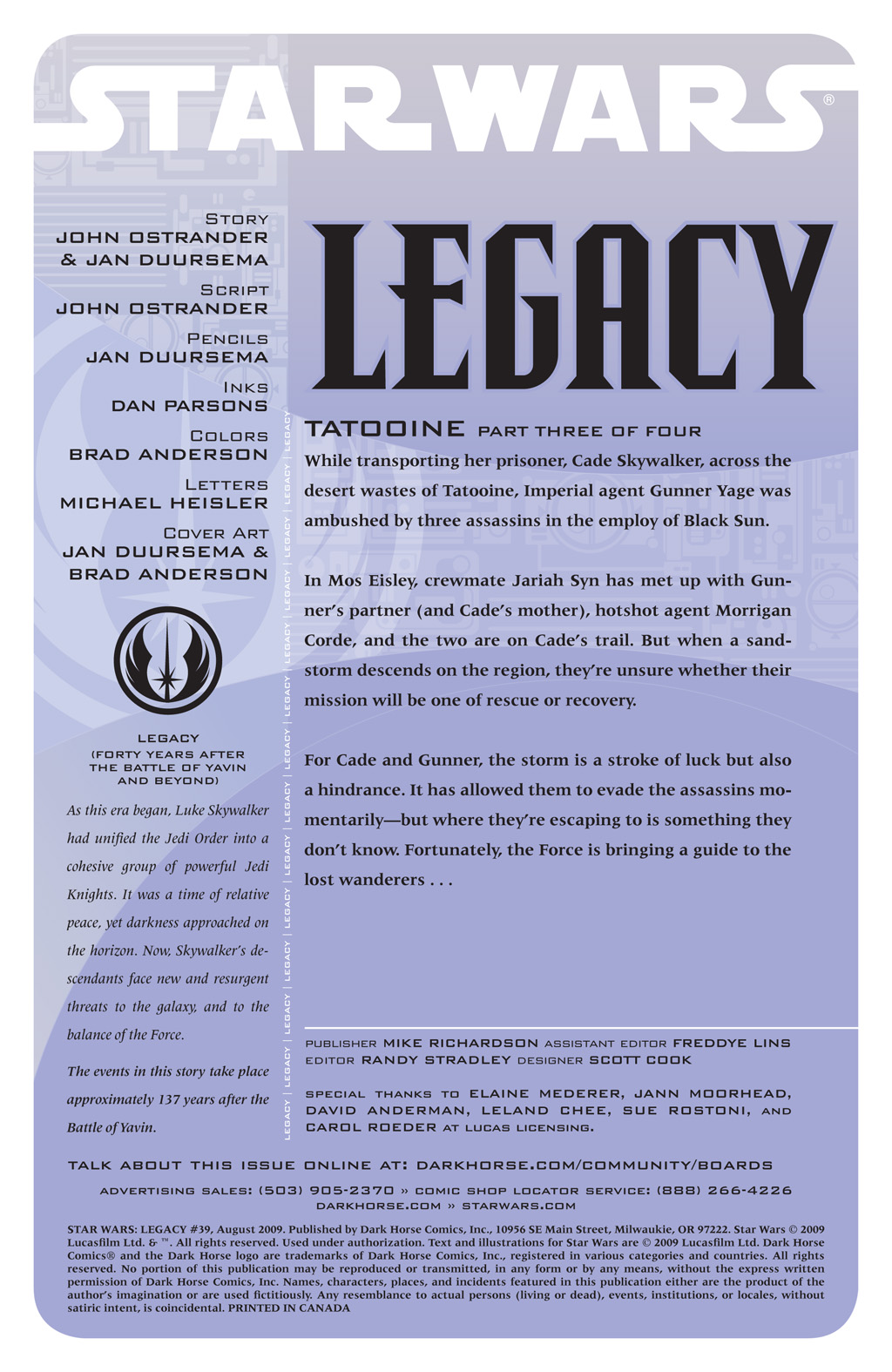 Read online Star Wars: Legacy (2006) comic -  Issue #39 - 2