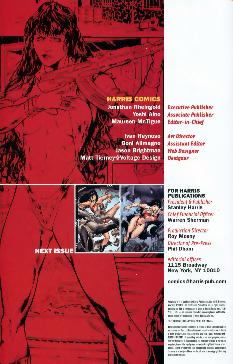 Read online Vampirella (2001) comic -  Issue #16 - 25