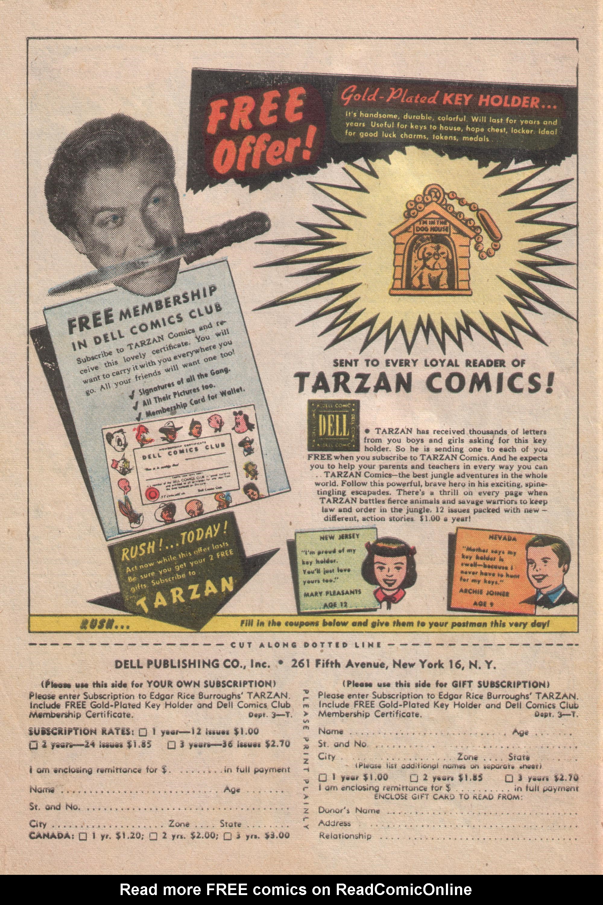 Read online Tarzan (1948) comic -  Issue #42 - 50