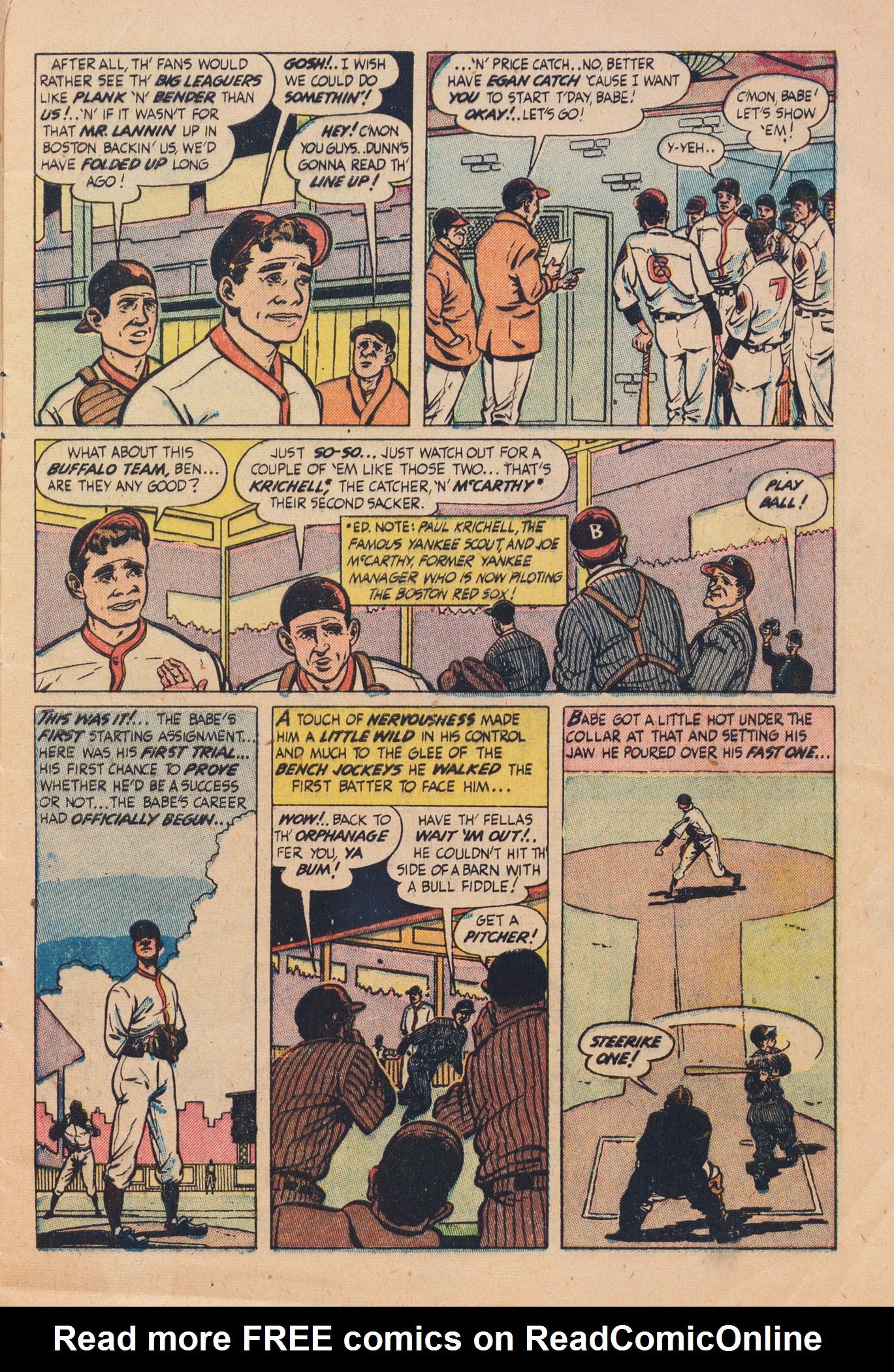 Read online Babe Ruth Sports Comics comic -  Issue #3 - 5