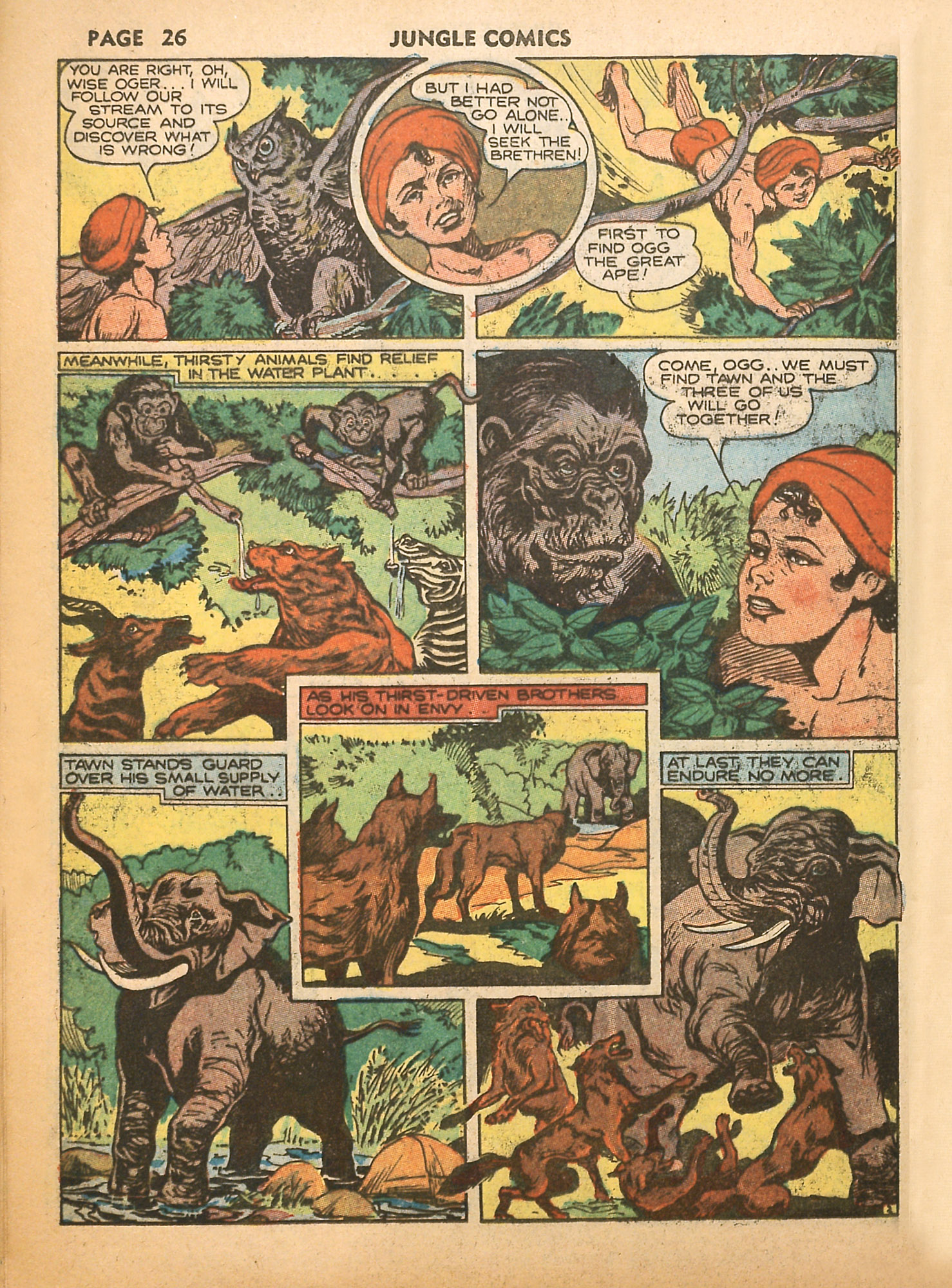 Read online Jungle Comics comic -  Issue #13 - 28