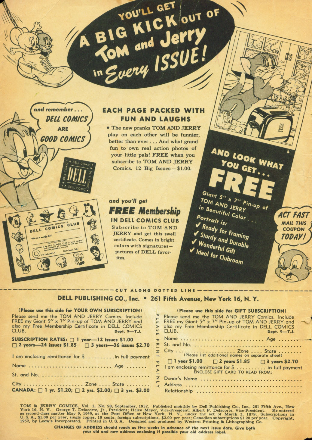 Read online Tom & Jerry Comics comic -  Issue #98 - 2