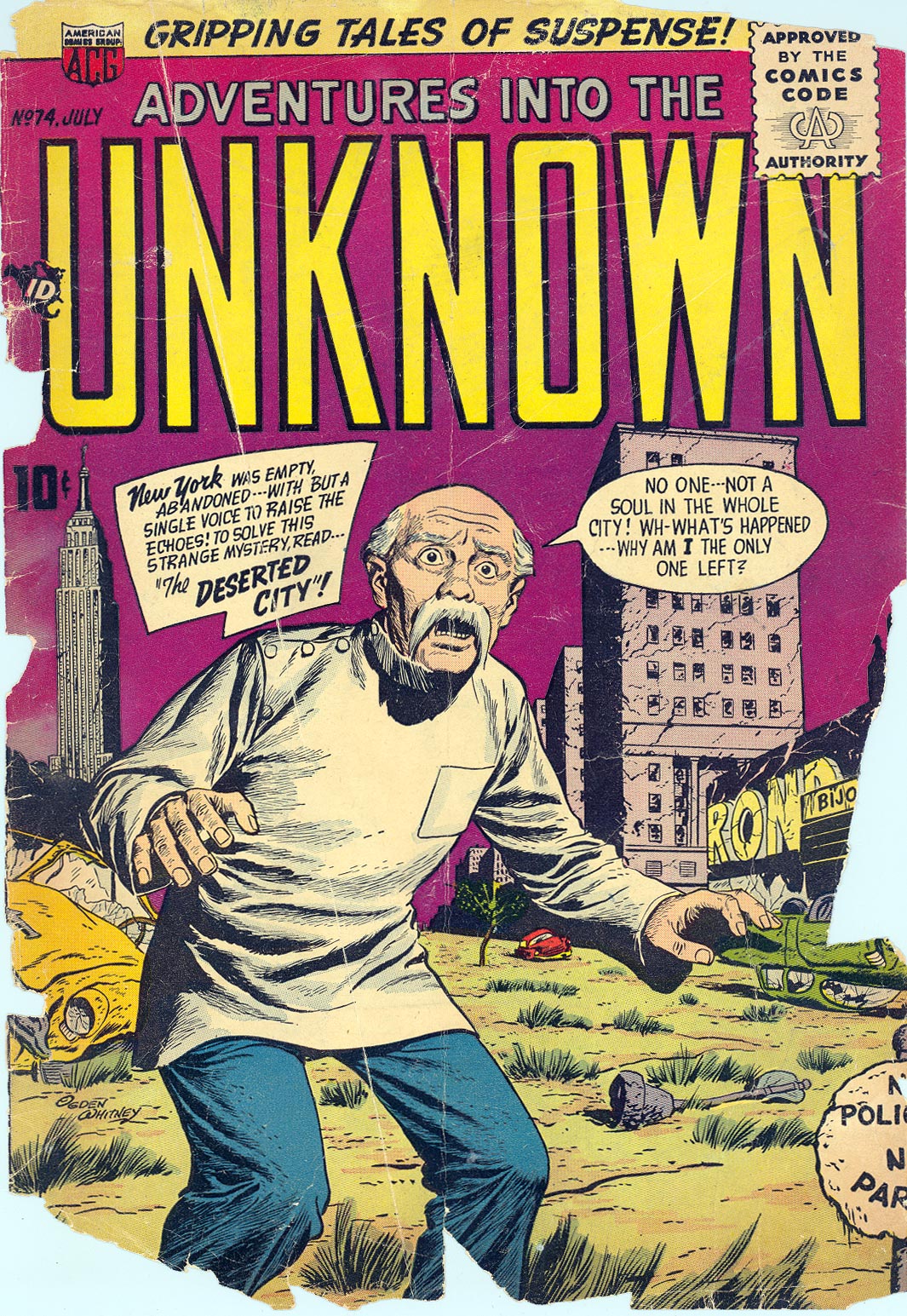Read online Adventures Into The Unknown comic -  Issue #74 - 1