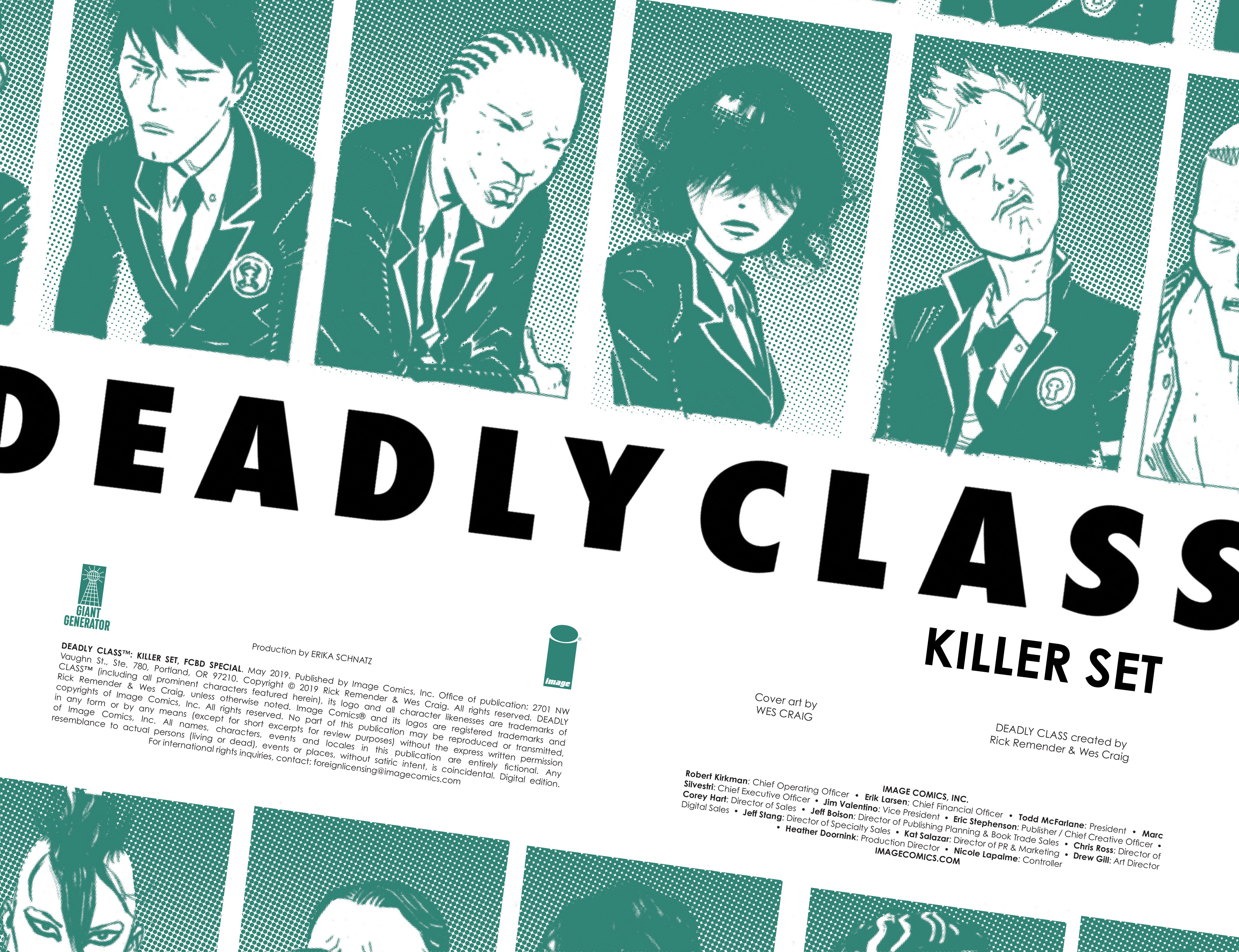 Read online Free Comic Book Day 2019 comic -  Issue # Deadly Class - Killer Set - 2