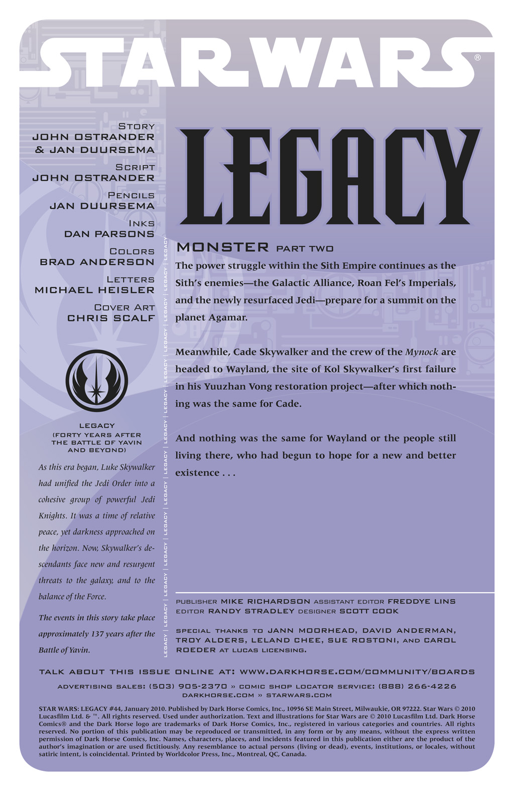 Read online Star Wars: Legacy (2006) comic -  Issue #44 - 2