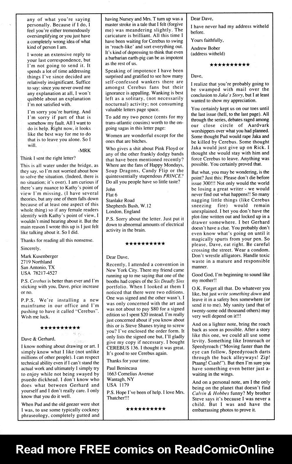 Cerebus Issue #140 #139 - English 25