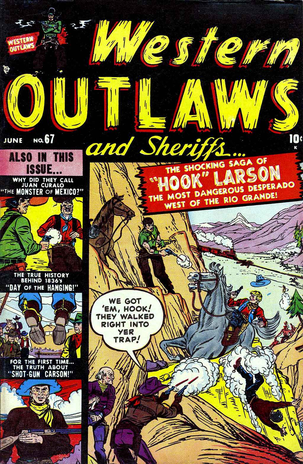 Read online Western Outlaws and Sheriffs comic -  Issue #67 - 1