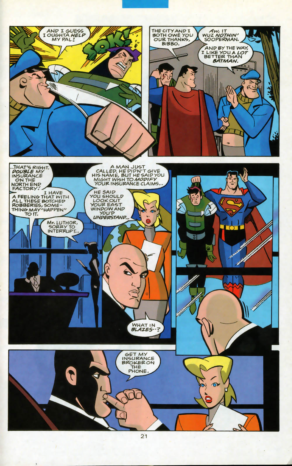 Read online Superman Adventures comic -  Issue #15 - 22