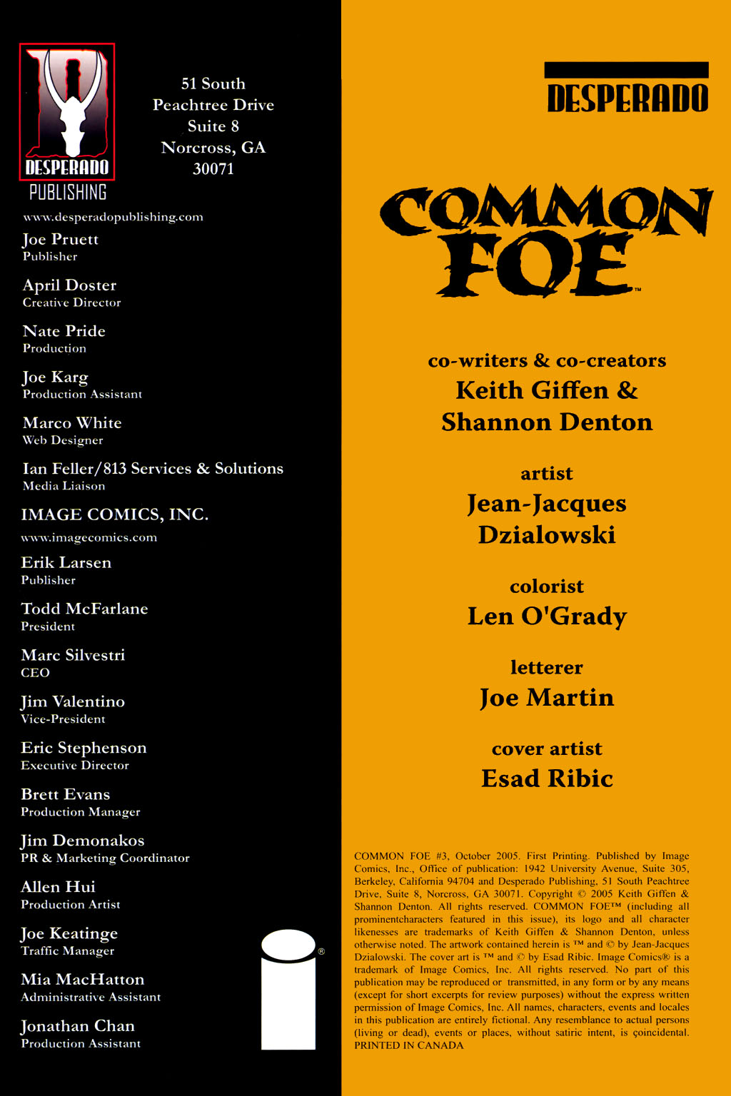 Read online Common Foe comic -  Issue #3 - 2