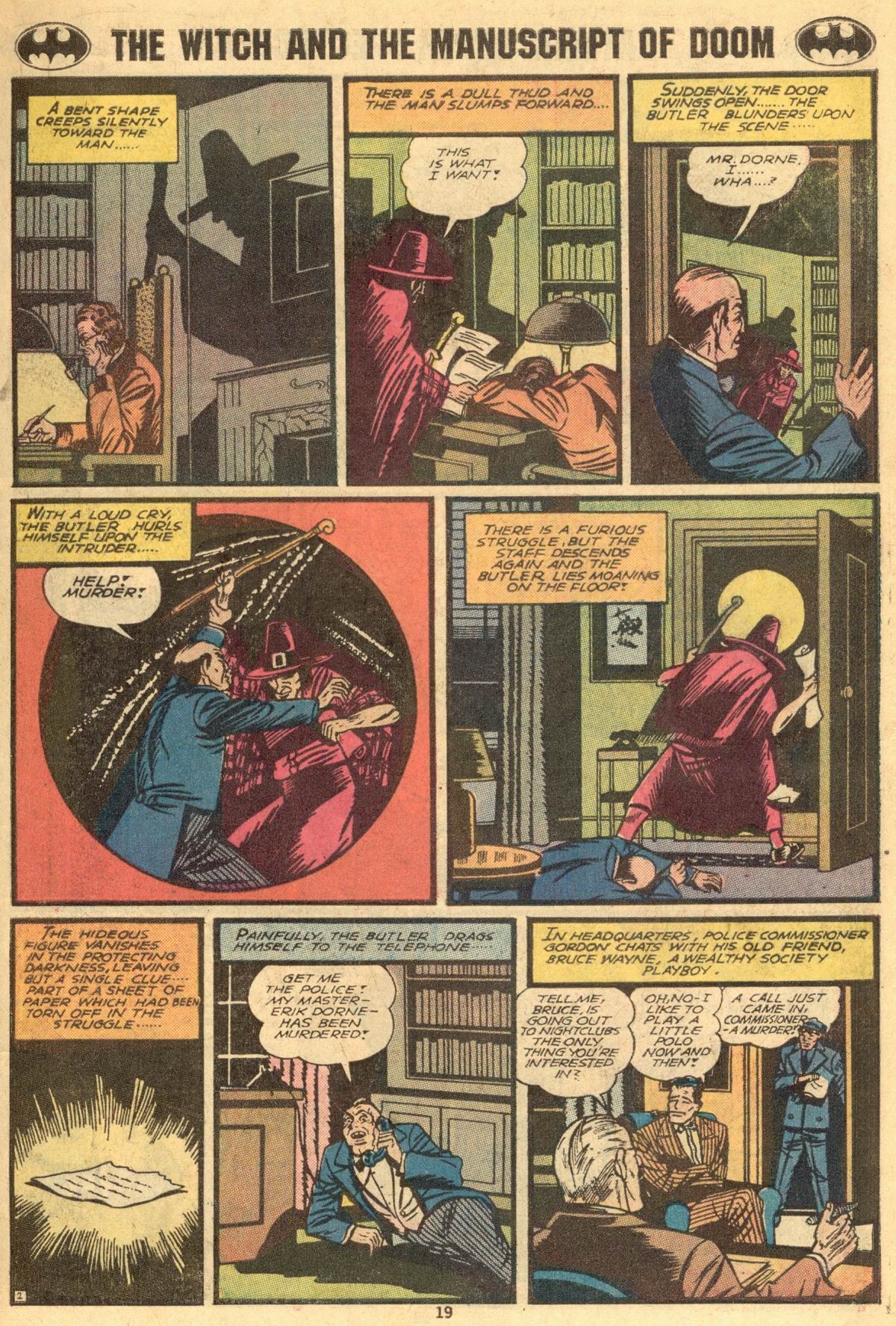 Read online Batman (1940) comic -  Issue #254 - 19