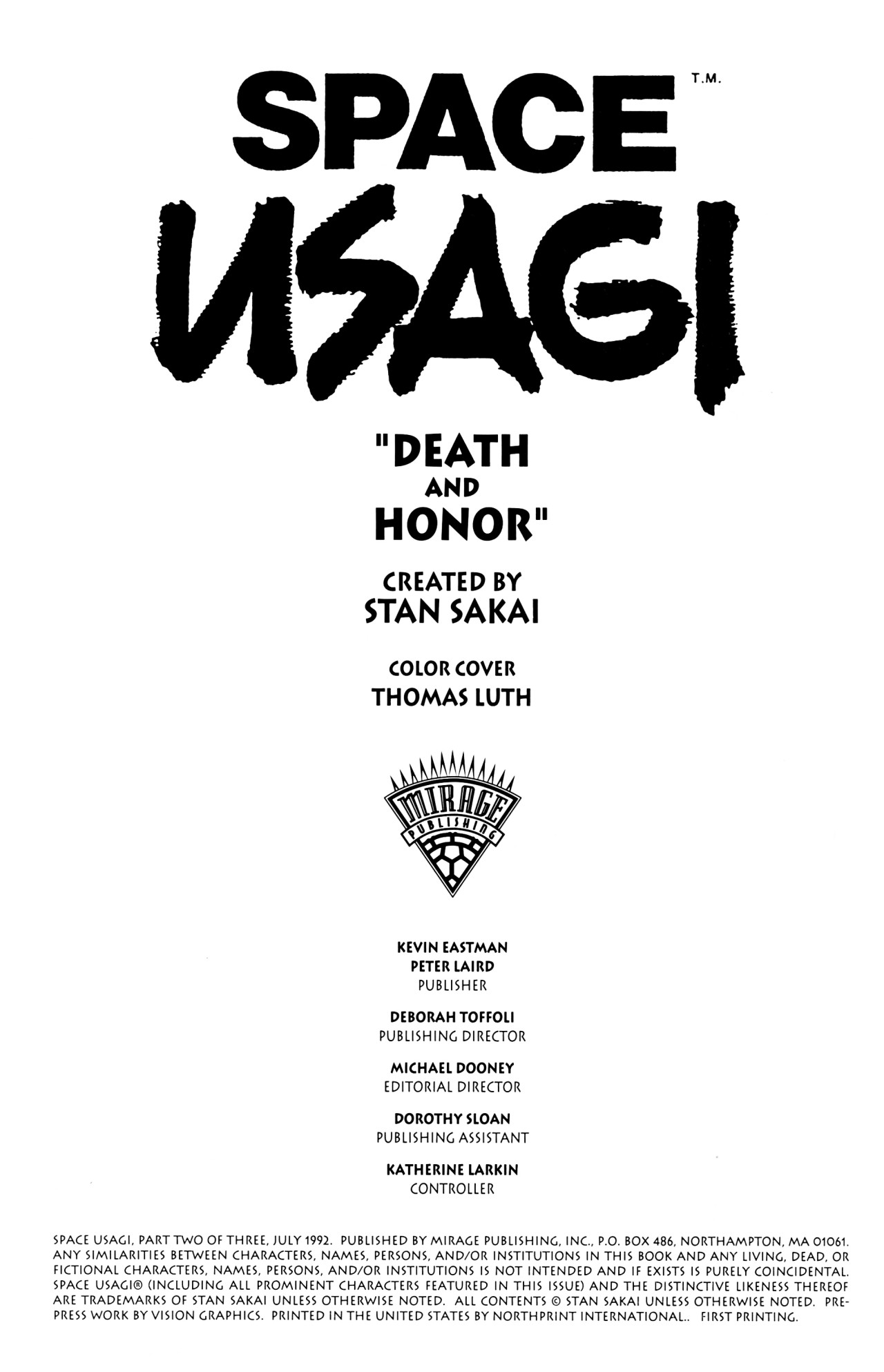 Read online Space Usagi (1992) comic -  Issue #2 - 2