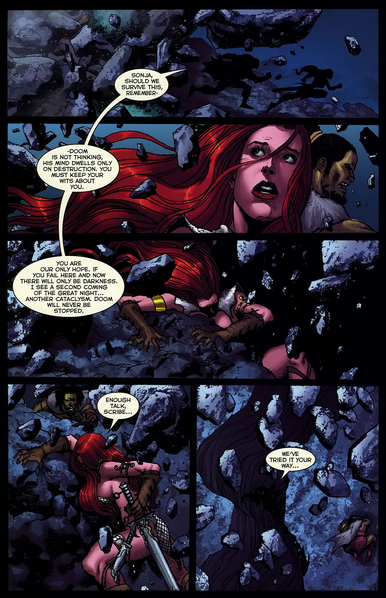 Read online Sword of Red Sonja: Doom of the Gods comic -  Issue #4 - 7