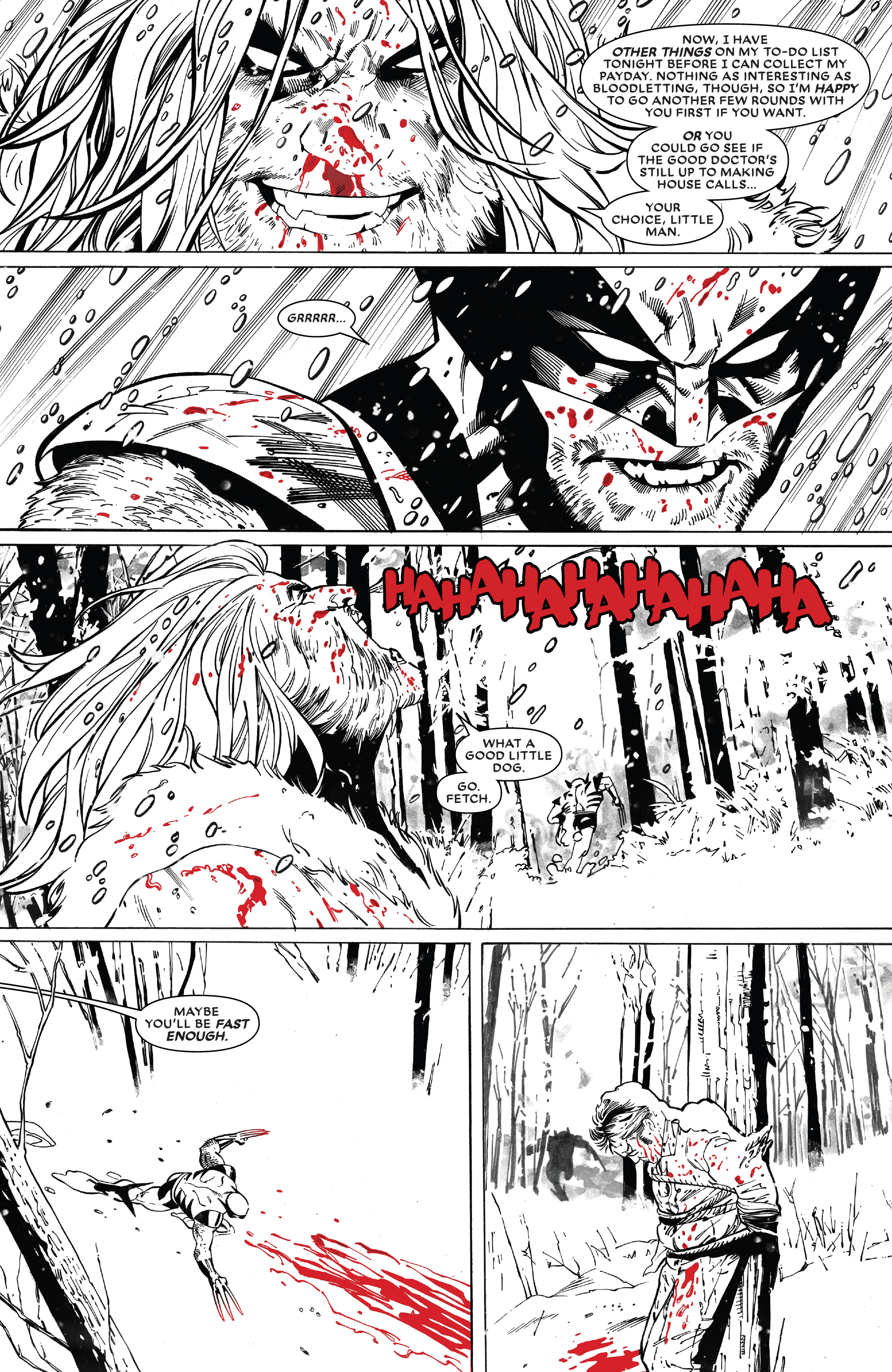 Read online Wolverine: Black, White & Blood comic -  Issue #2 - 10