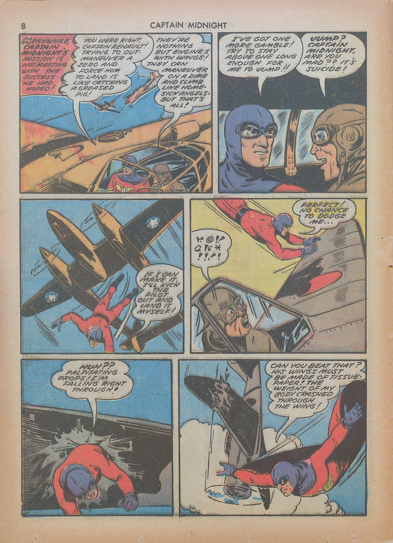 Read online Captain Midnight (1942) comic -  Issue #7 - 8