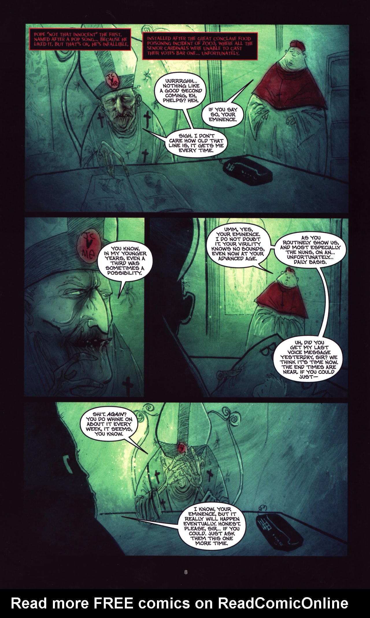 Read online Wormwood: Gentleman Corpse comic -  Issue #8 - 9