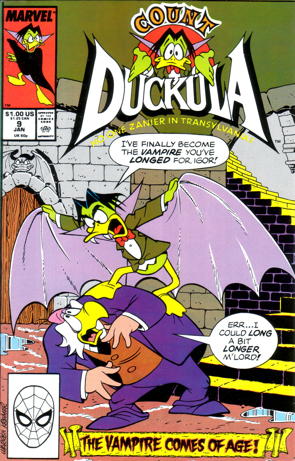 Read online Count Duckula comic -  Issue #9 - 1