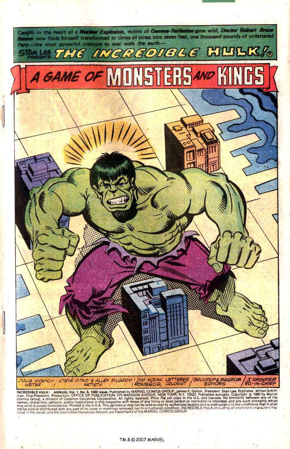 Read online The Incredible Hulk (1968) comic -  Issue # _Annual 1980 - 3
