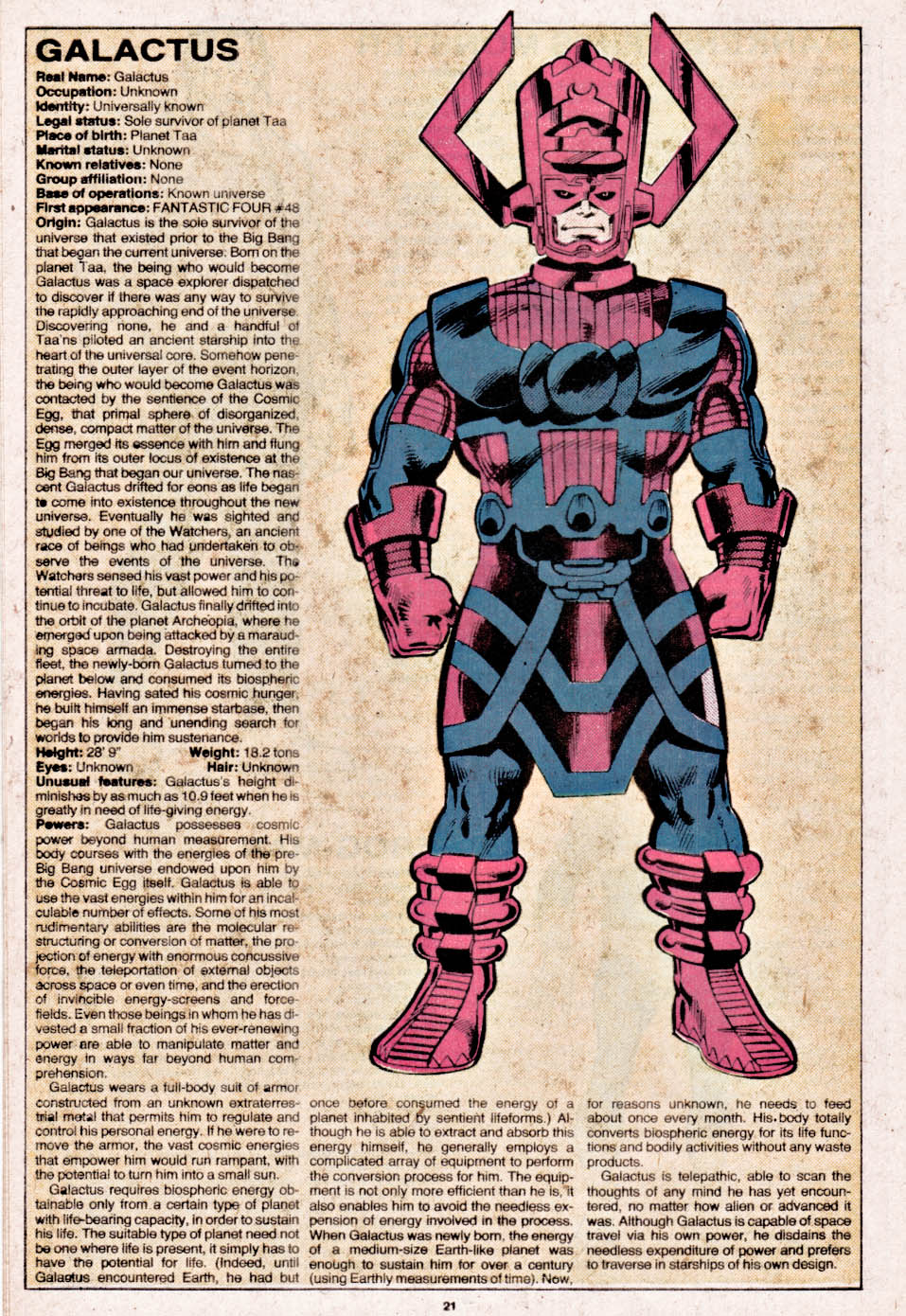The Official Handbook of the Marvel Universe issue 4 - Page 22