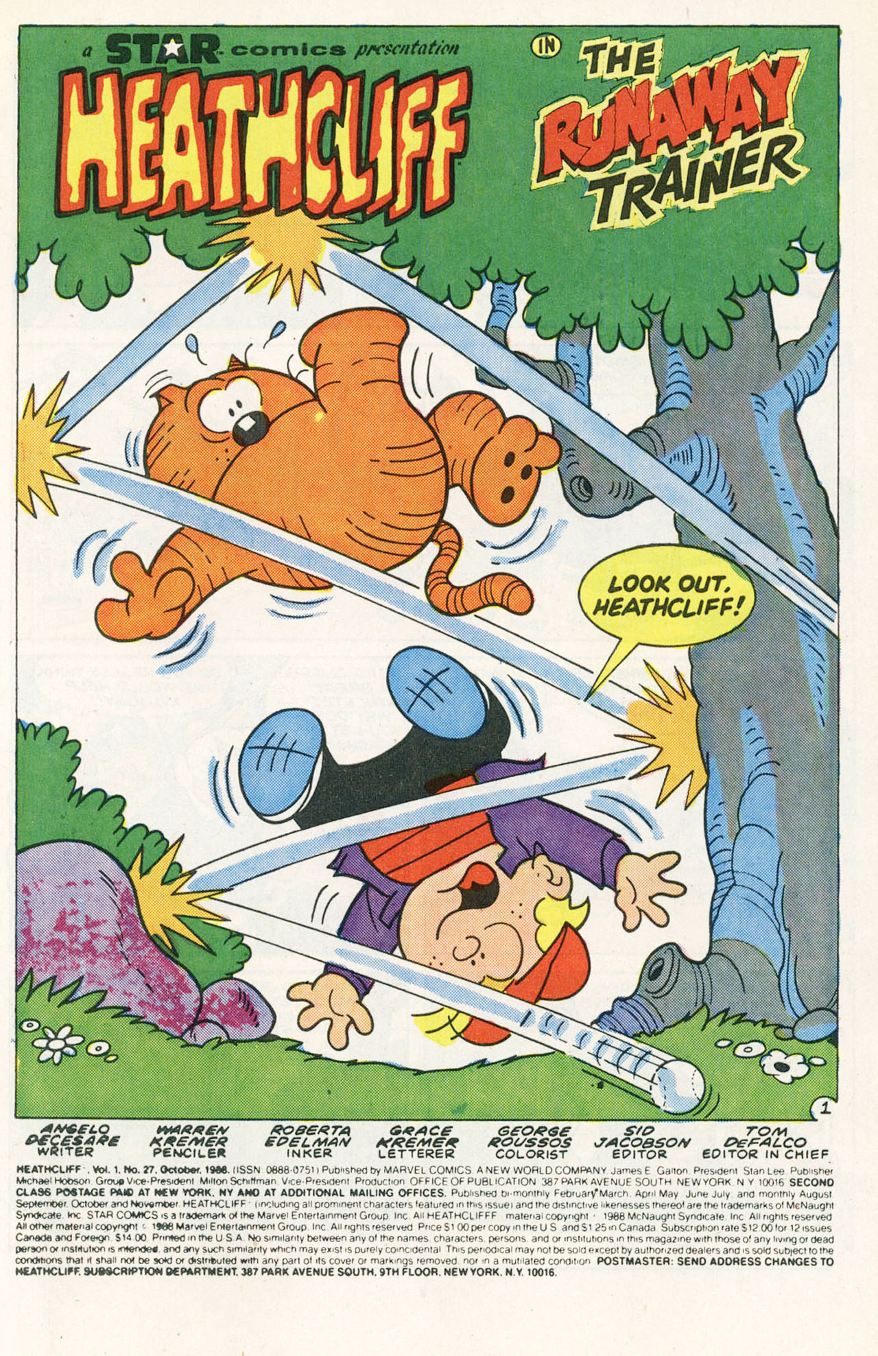 Read online Heathcliff comic -  Issue #27 - 3