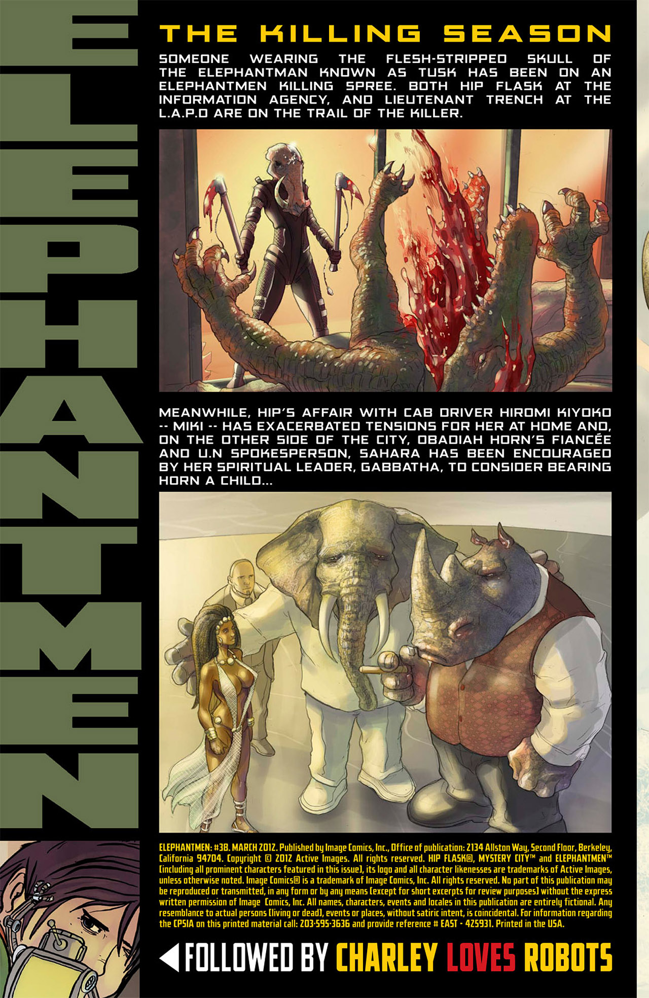 Read online Elephantmen comic -  Issue #38 - 2