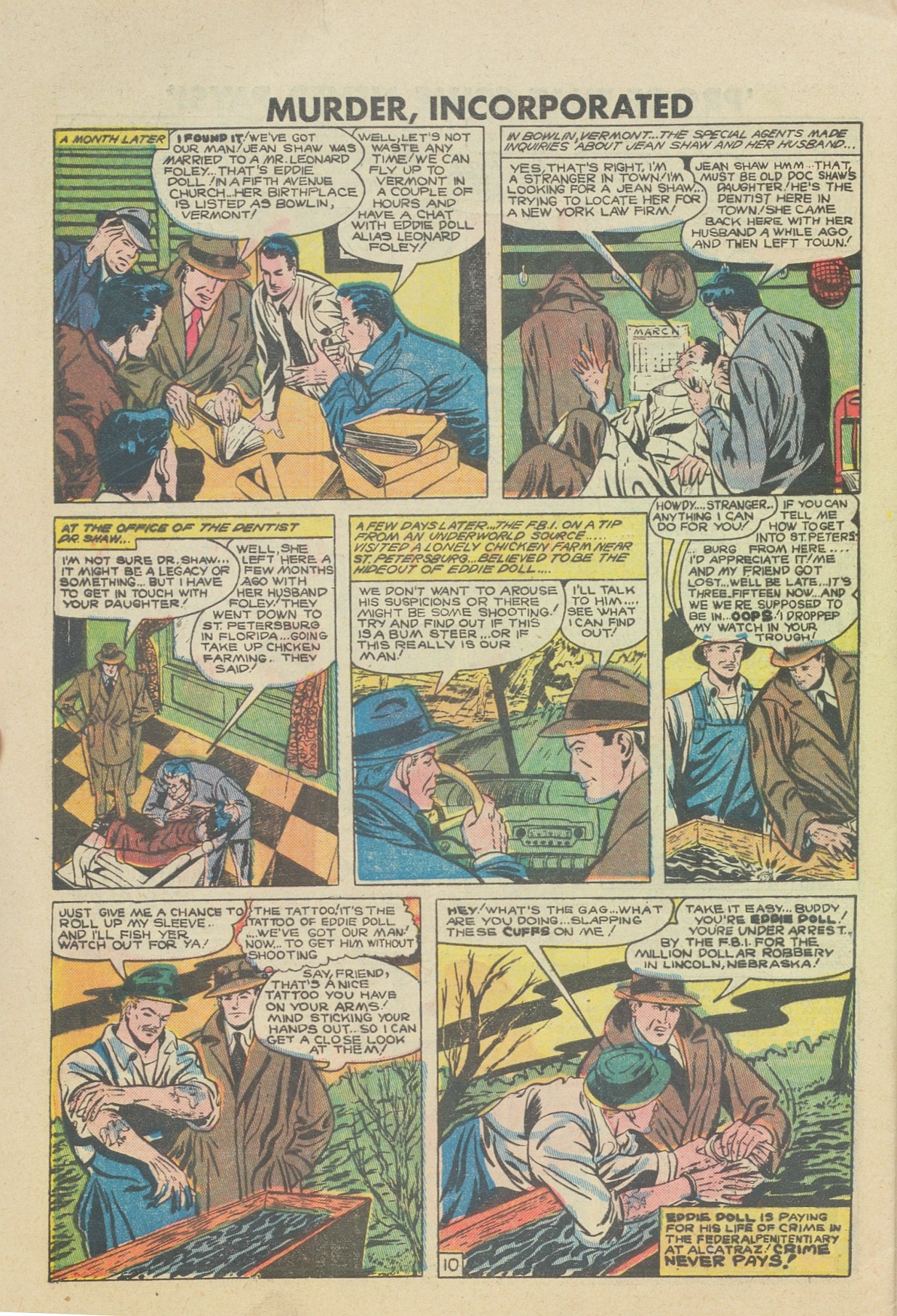 Read online Murder Incorporated (1948) comic -  Issue #13 - 32