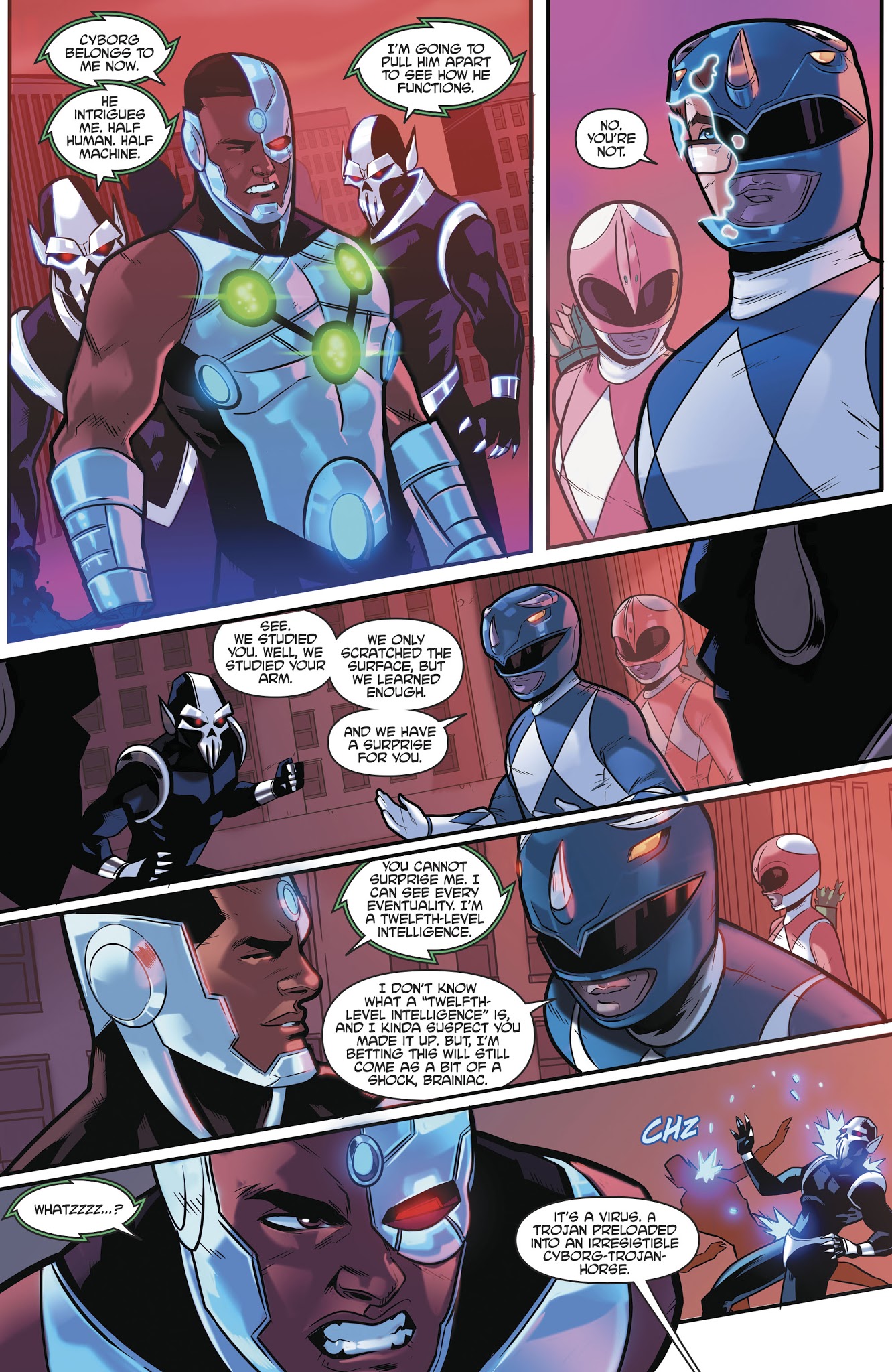 Read online Justice League/Mighty Morphin' Power Rangers comic -  Issue #6 - 10