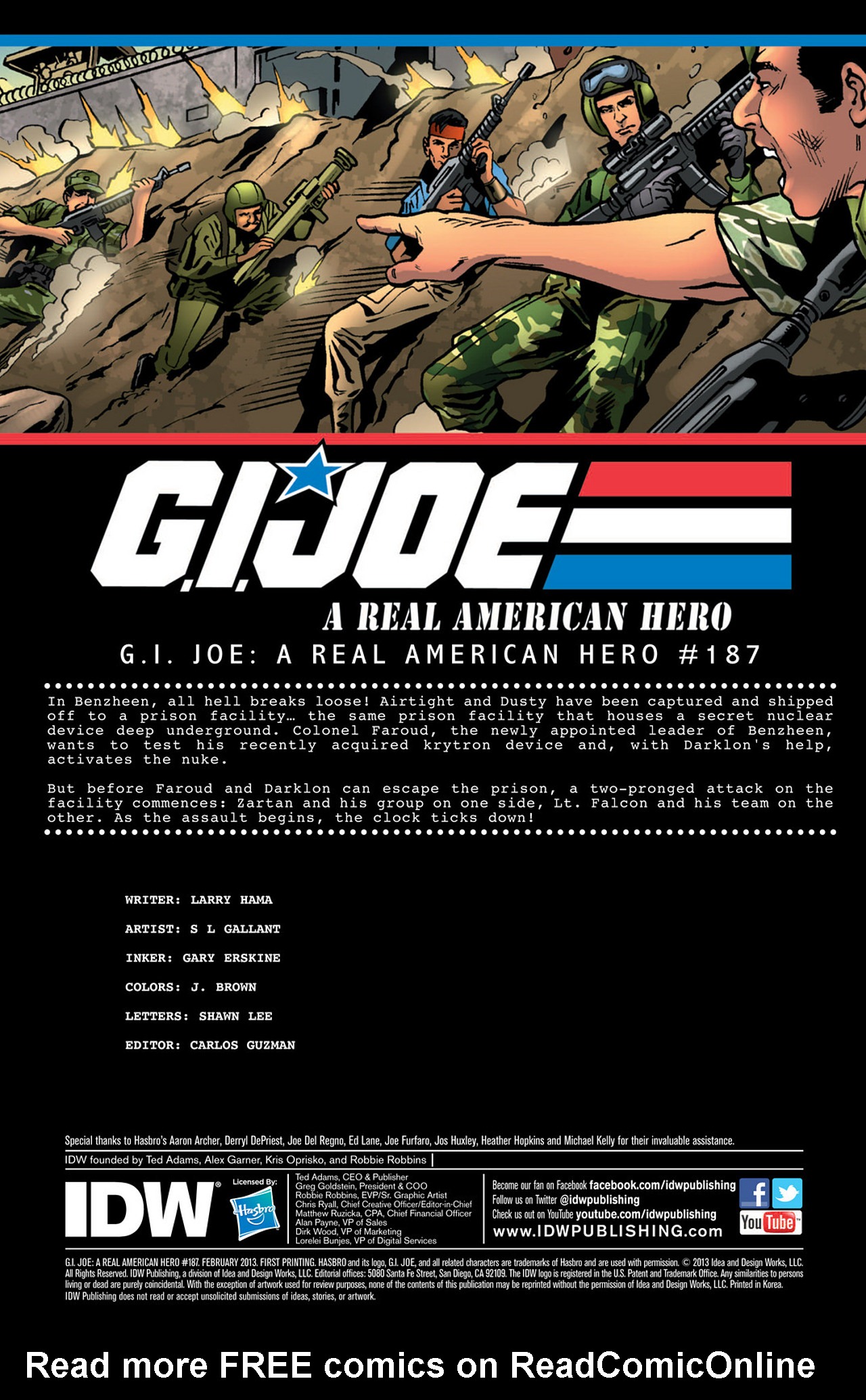 G.I. Joe: A Real American Hero 187 Page 1