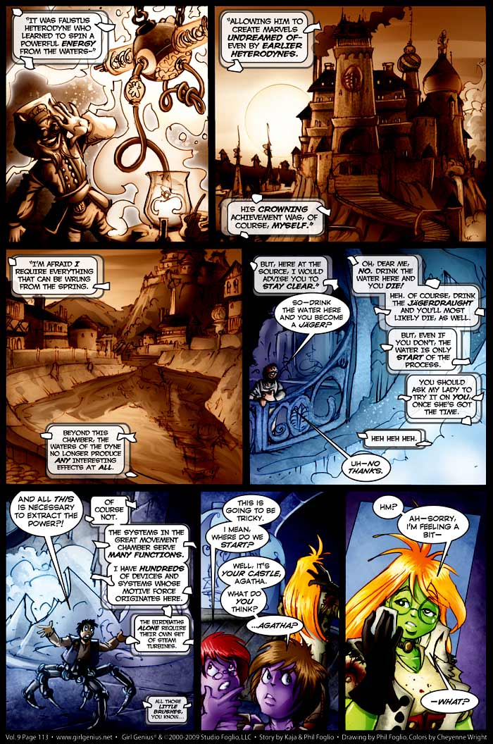 Read online Girl Genius (2002) comic -  Issue #9 - 114