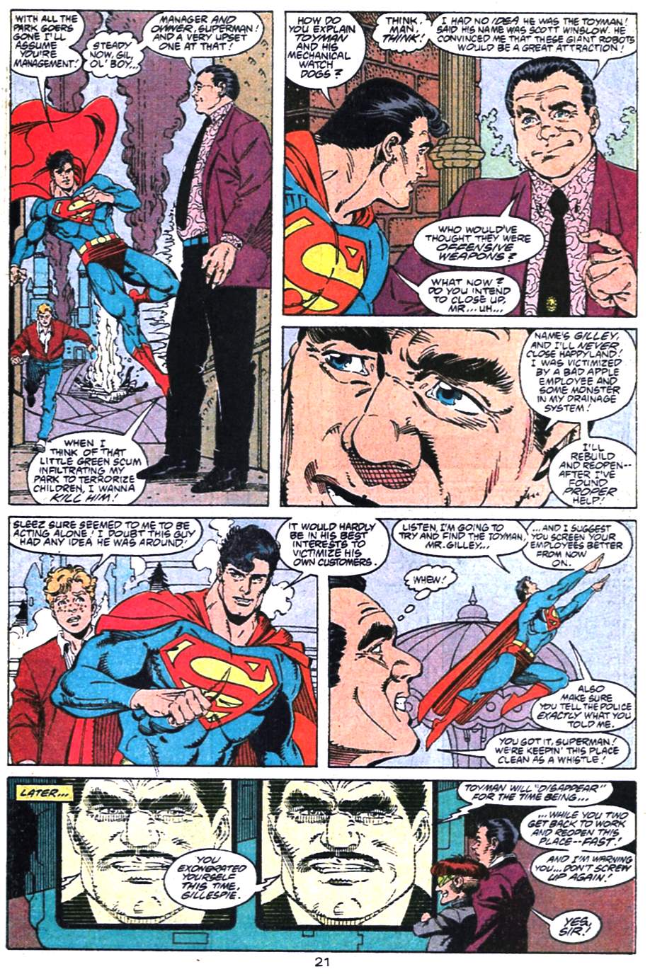 Read online Adventures of Superman (1987) comic -  Issue #475 - 22